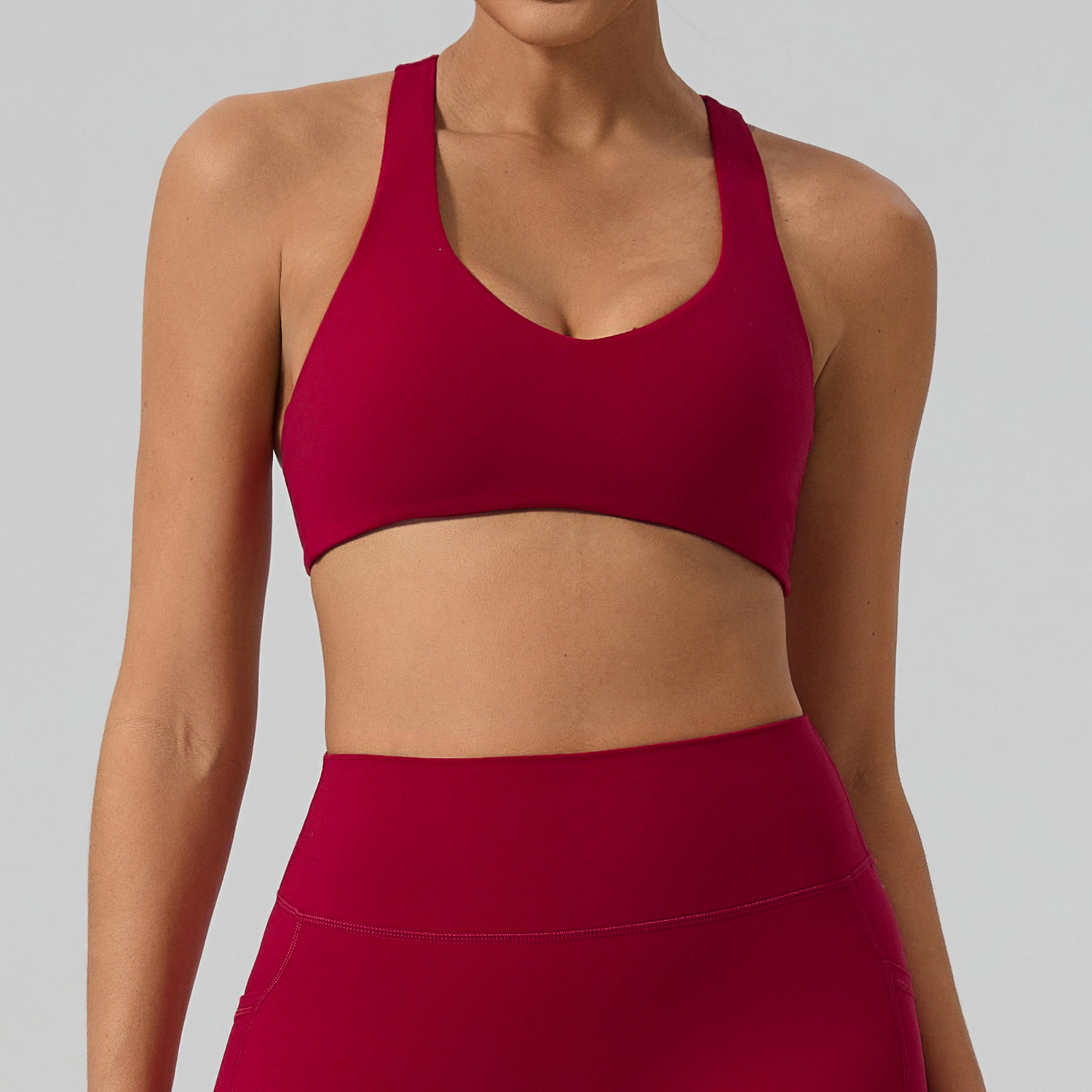 High Impact Racerback Sports Bra For Running Gym And Pilates 8
