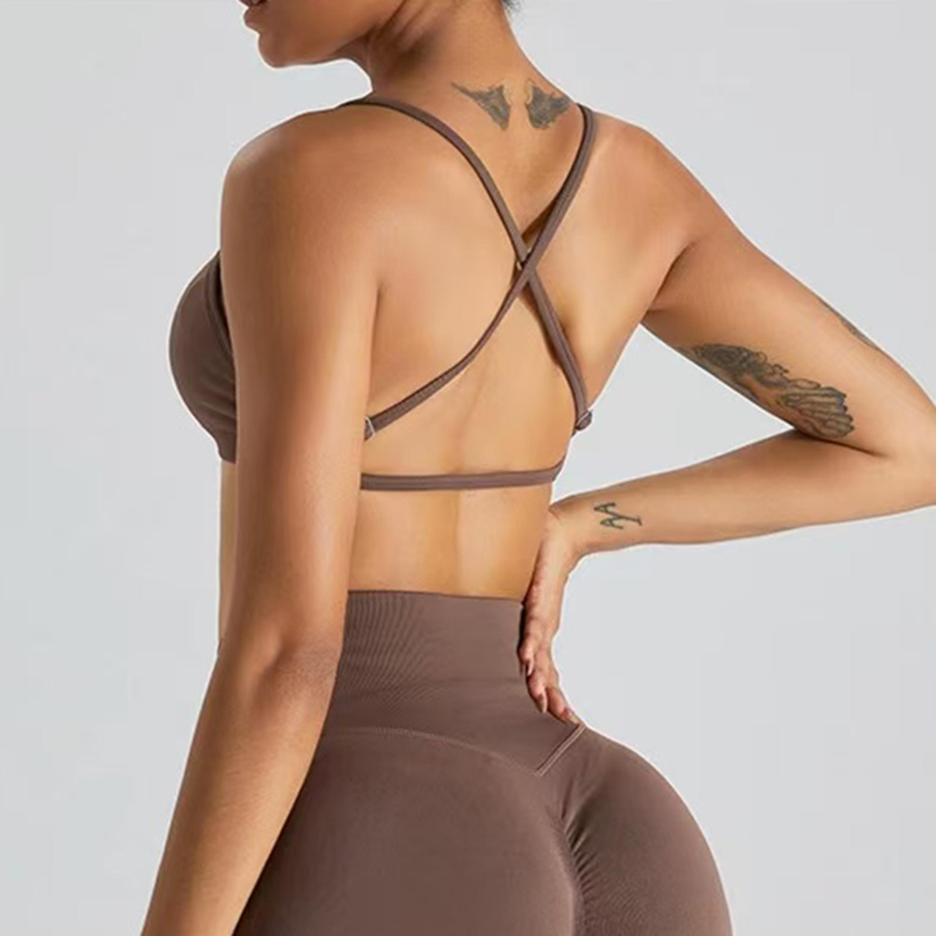 Seamless Shockproof Sports Bra Yoga Crop Top For Women 3