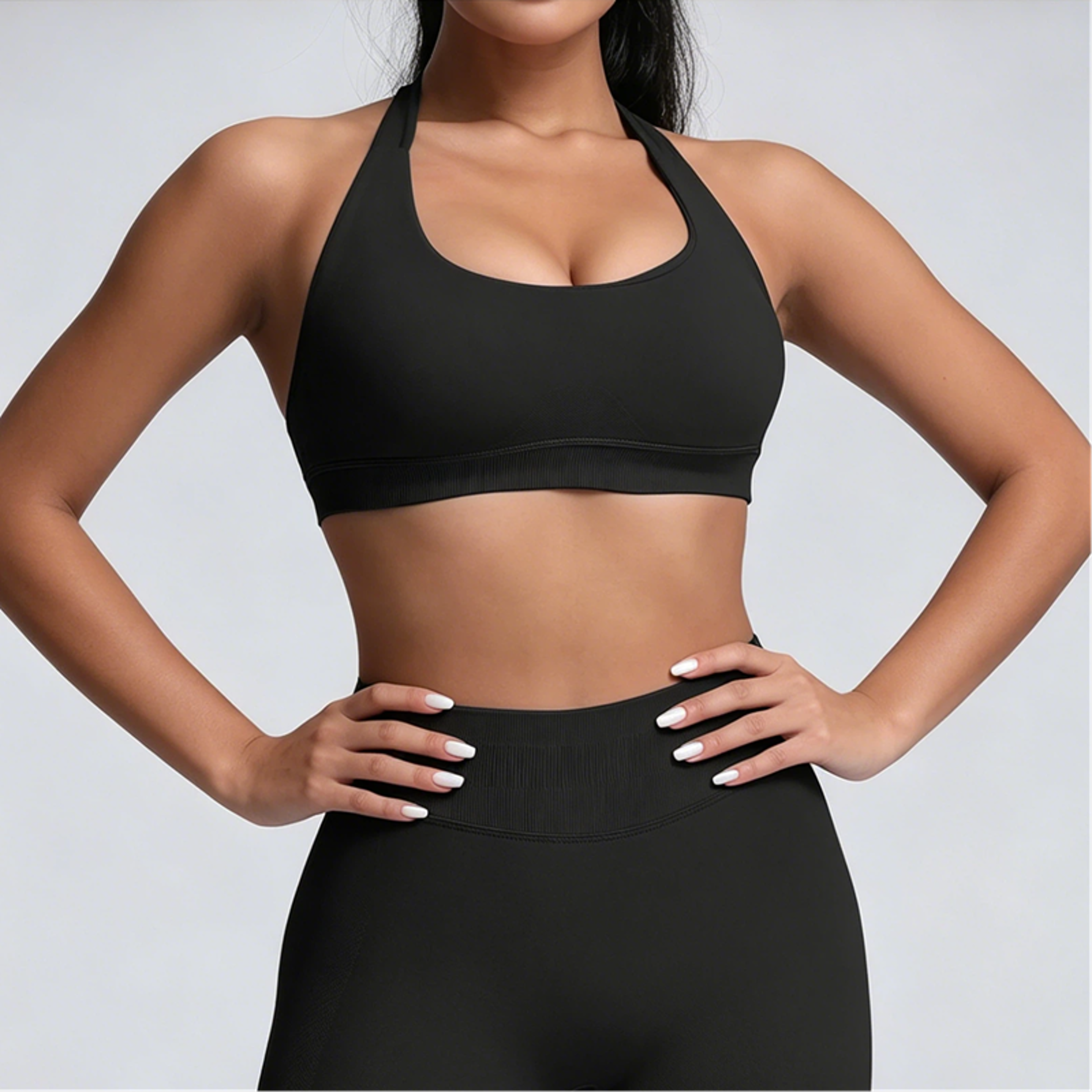 Halter Backless Padded Sports Bra For Yoga Gym And Daily Wear 4