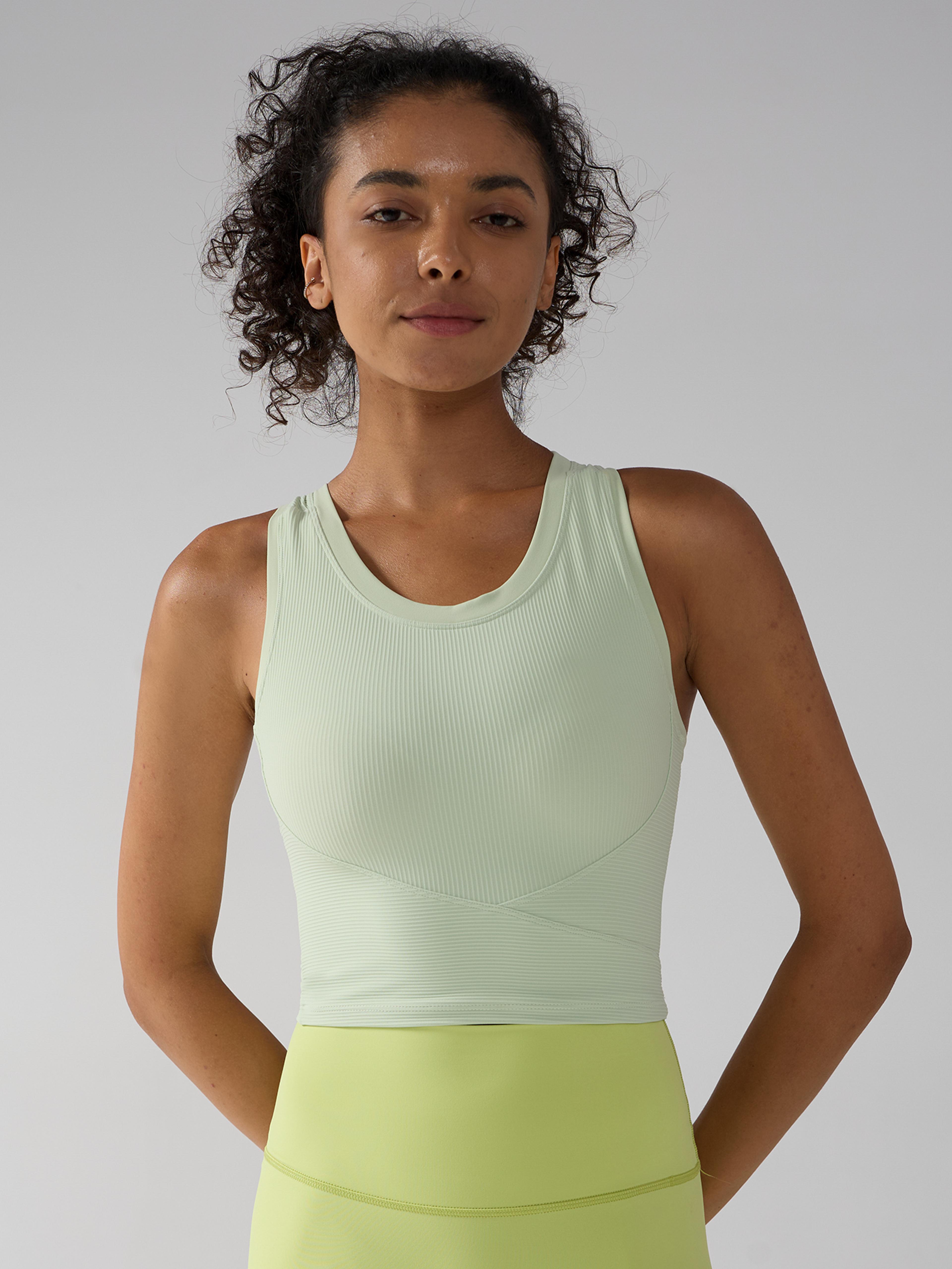 Womens Yoga Tank Top High Stretch Running Fitness Vest 1