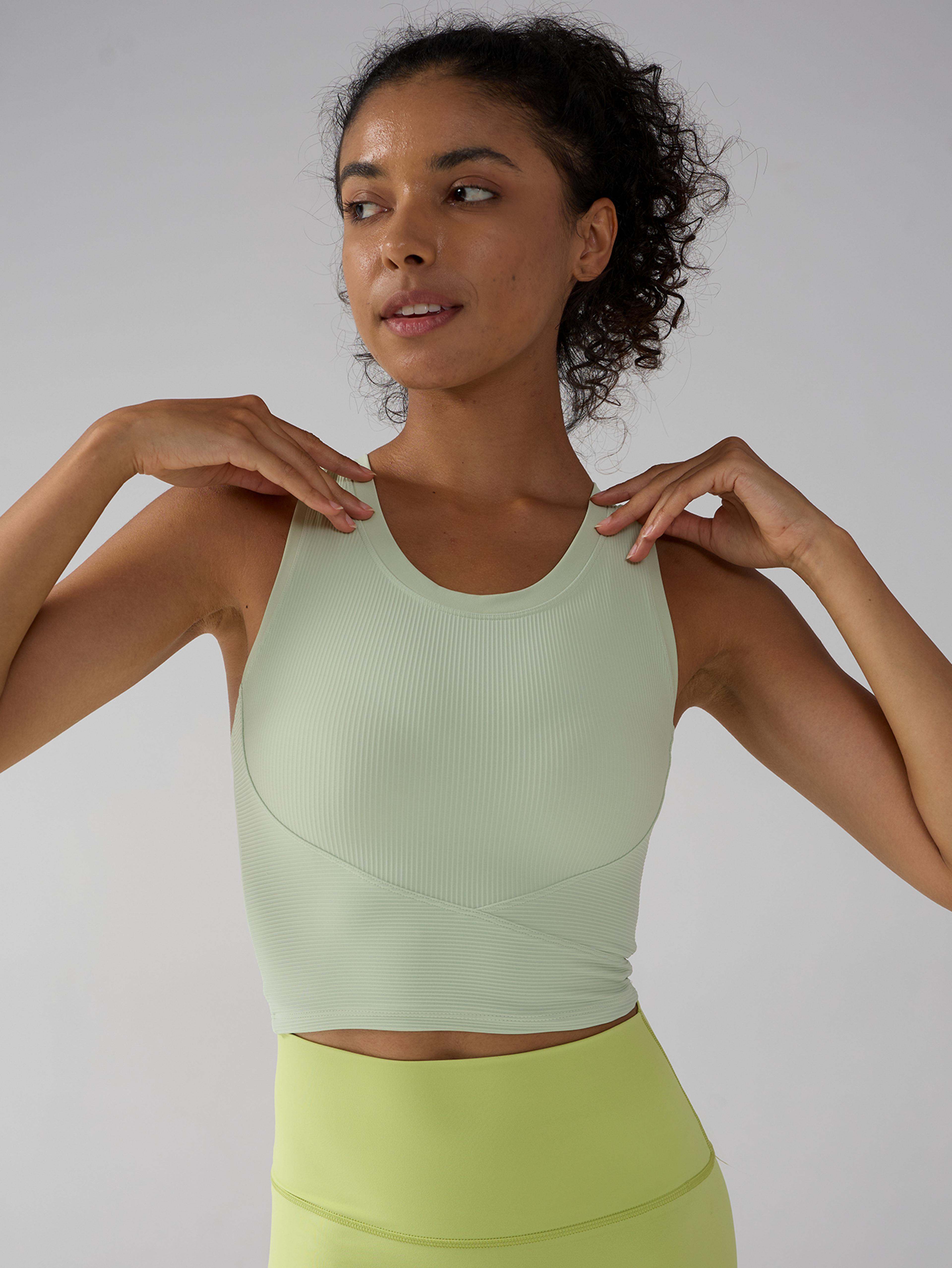 Womens Yoga Tank Top High Stretch Running Fitness Vest 3