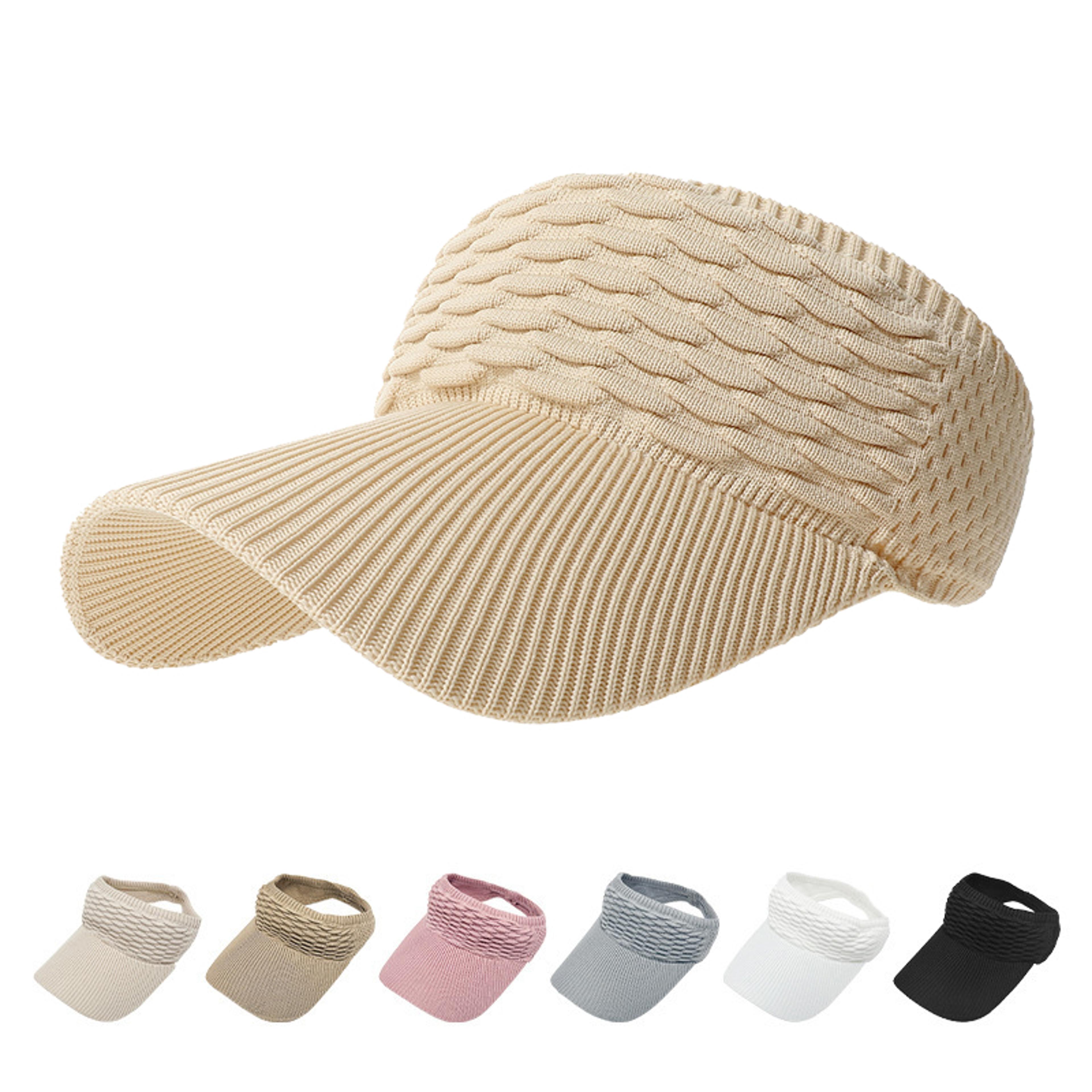 womens uv protection ponytail sun visor hat for golf travel