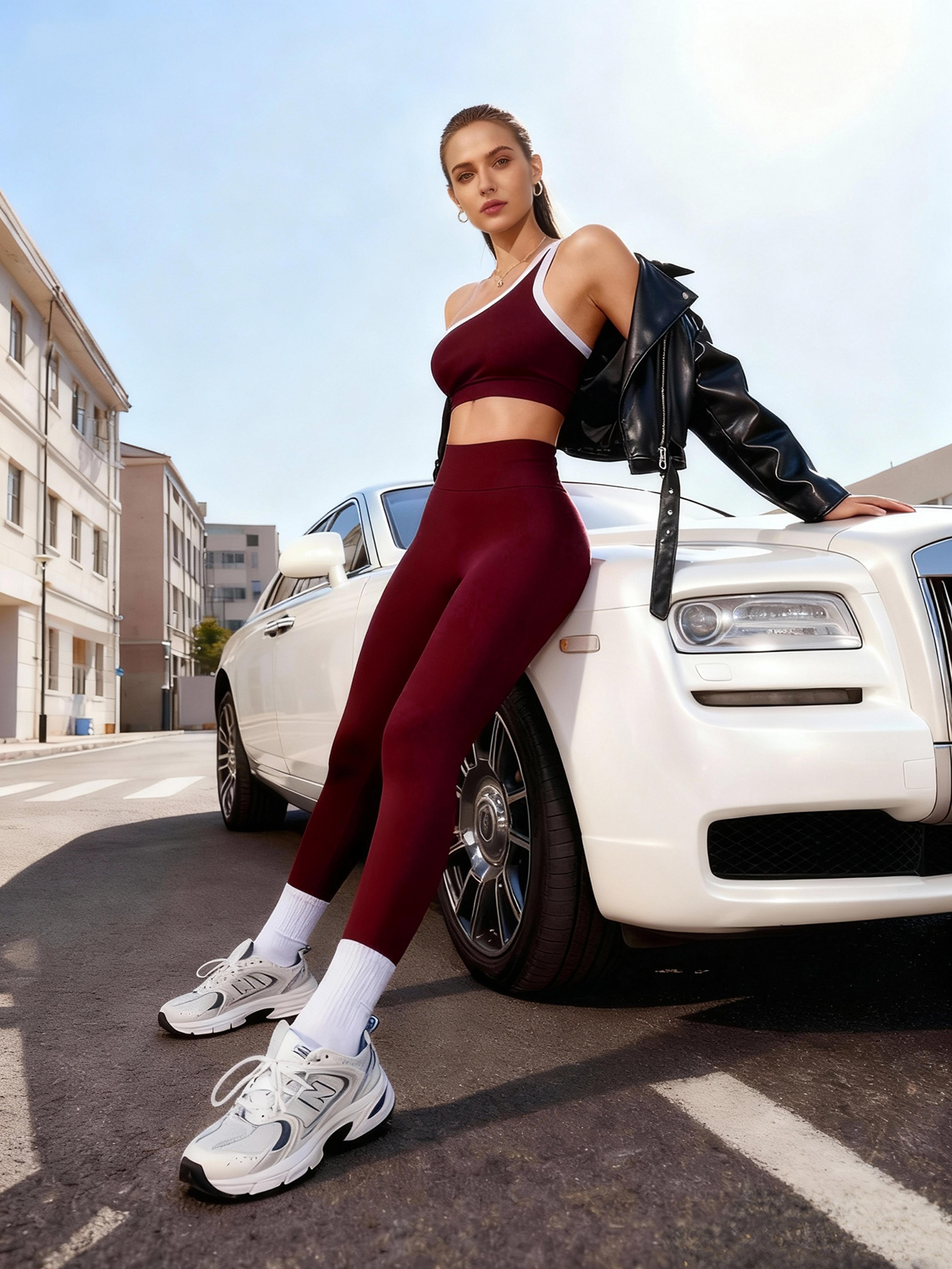 women seamless yoga set gym outfit high waist leggings & sports bra activewear