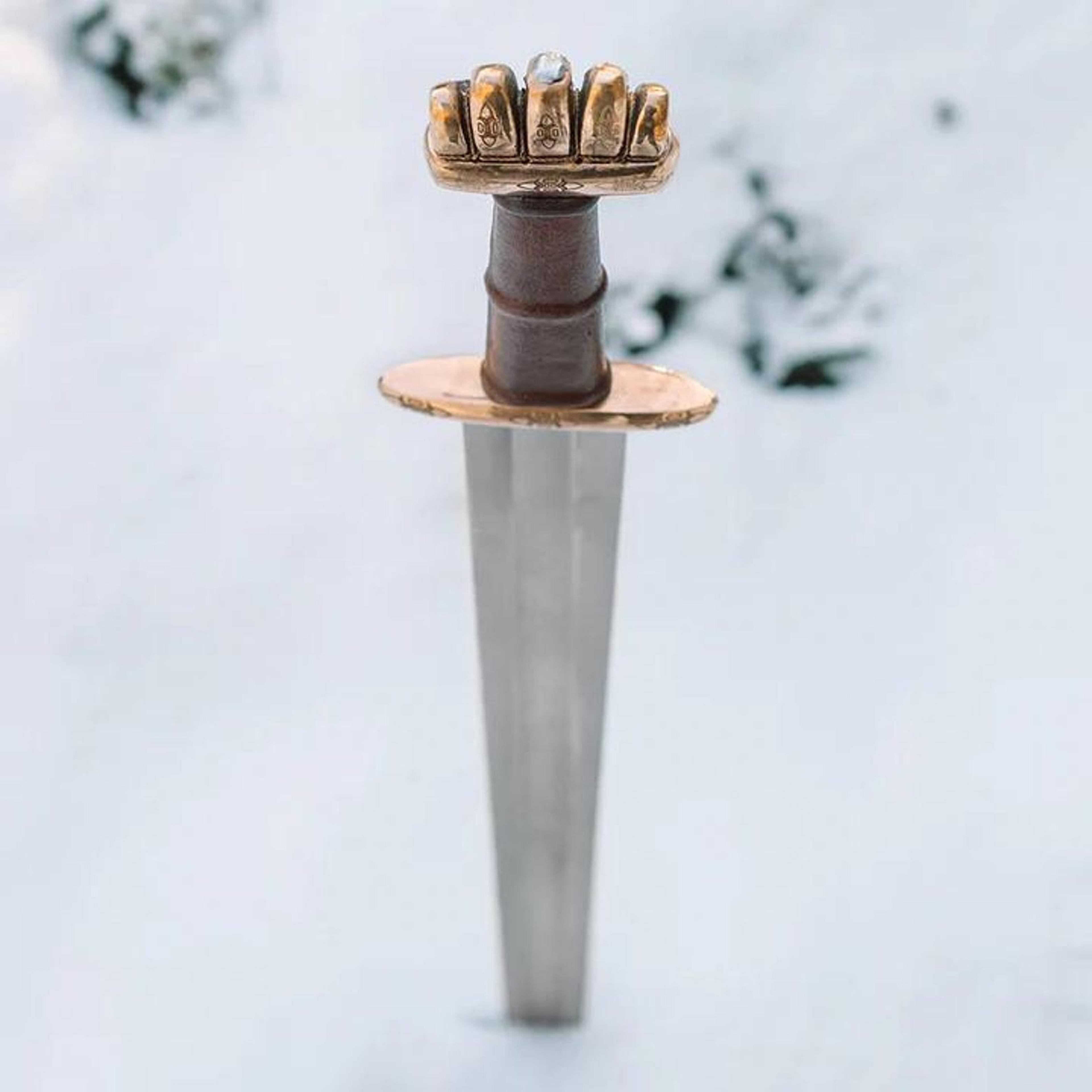 Handmade Viking Sword Stainless Steel Medieval Inspired Cosplay  Display Collectible 4