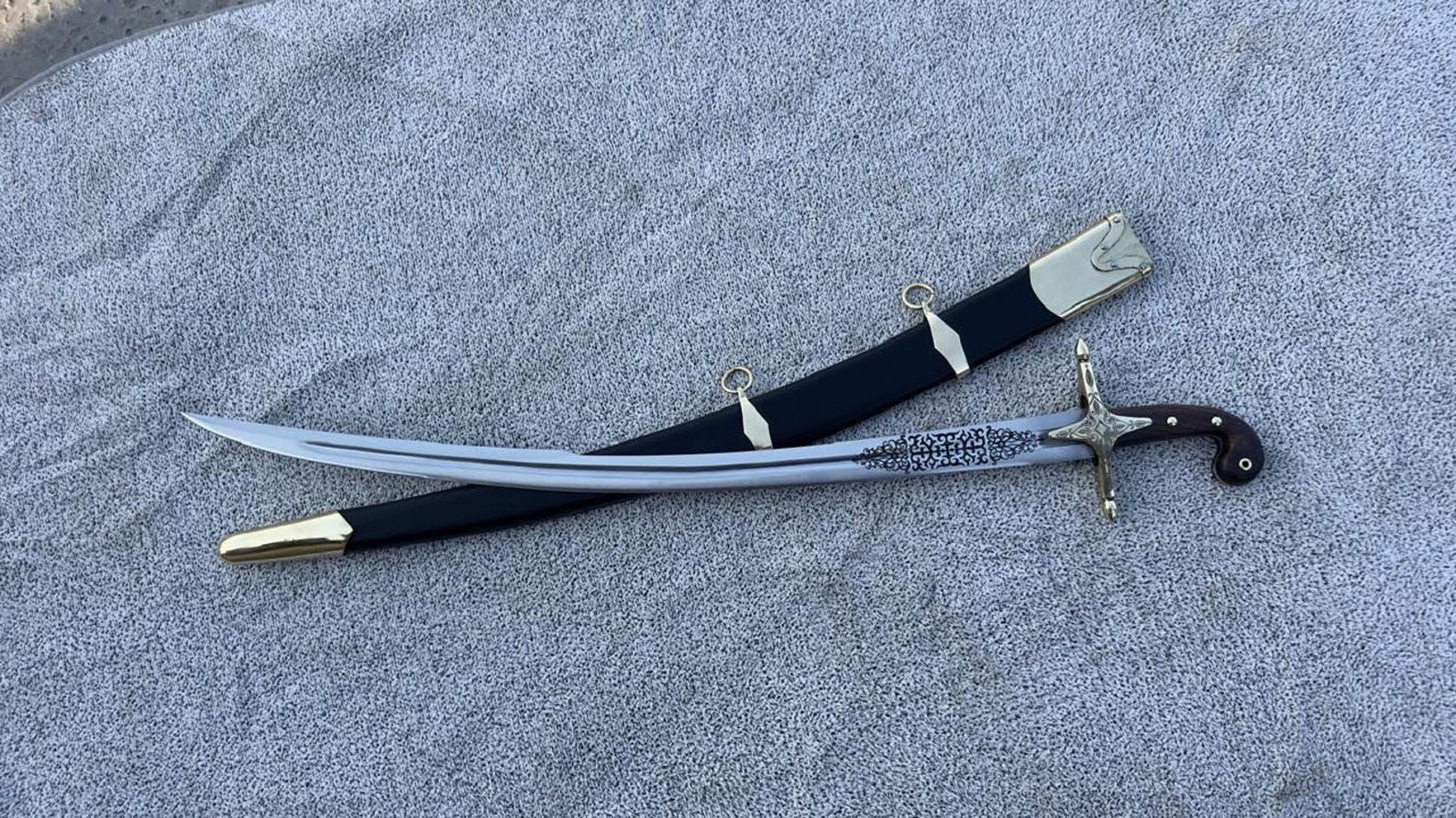 Custom Arabic Shamshir Saber Historical Islamic Sword Collector Gift  Islamic Collector Sword 1