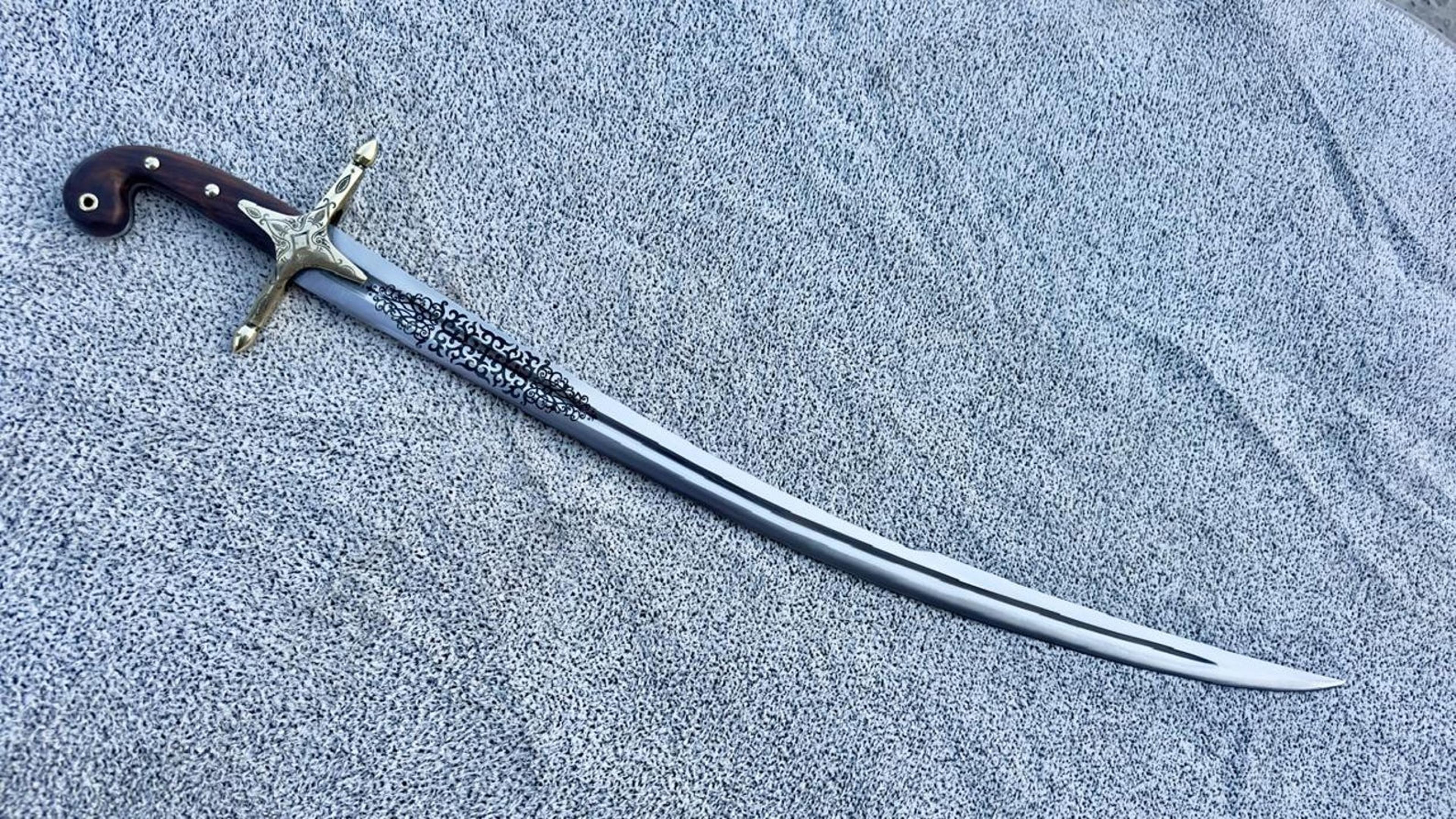 Custom Arabic Shamshir Saber Historical Islamic Sword Collector Gift  Islamic Collector Sword 4