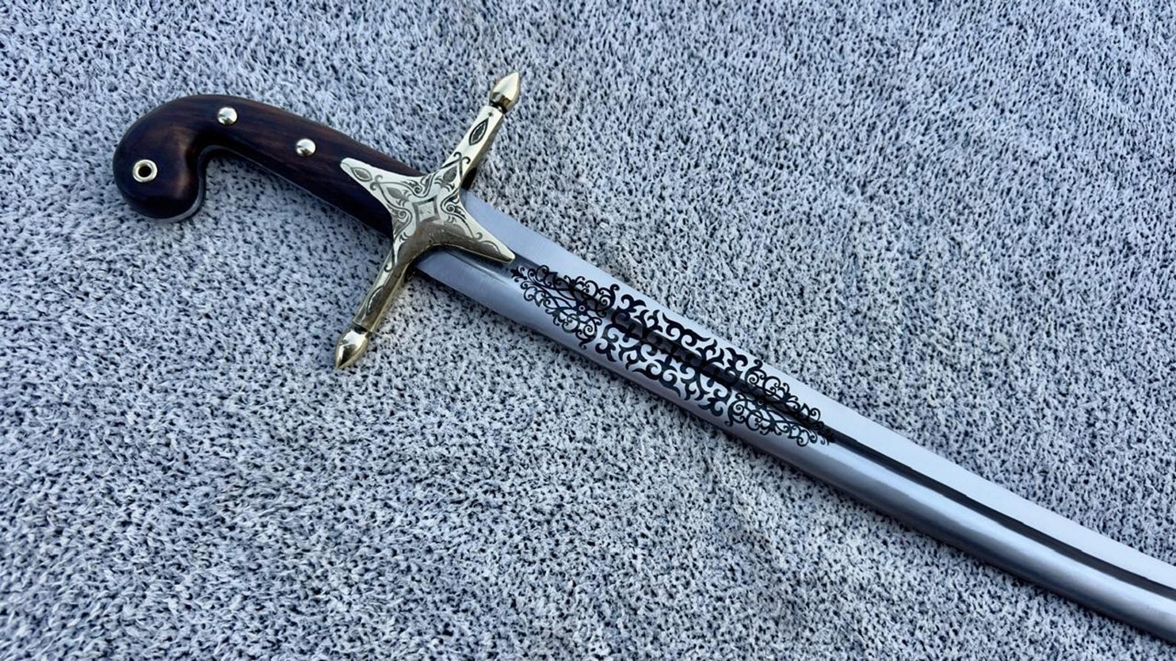 Custom Arabic Shamshir Saber Historical Islamic Sword Collector Gift  Islamic Collector Sword 5