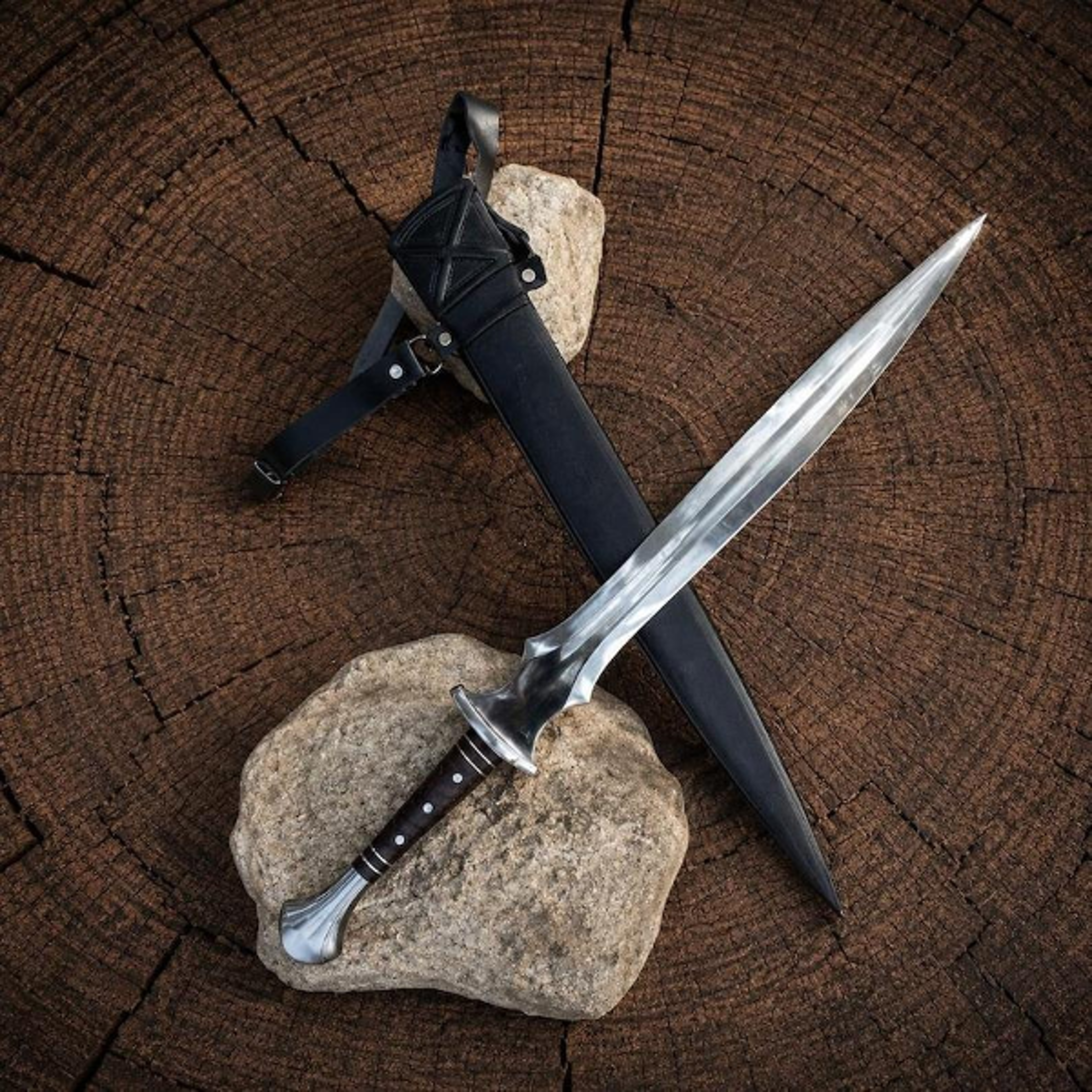 handcrafted high carbon steel fantasy sword for collectors and enthusiasts | hunter gift | husband gift