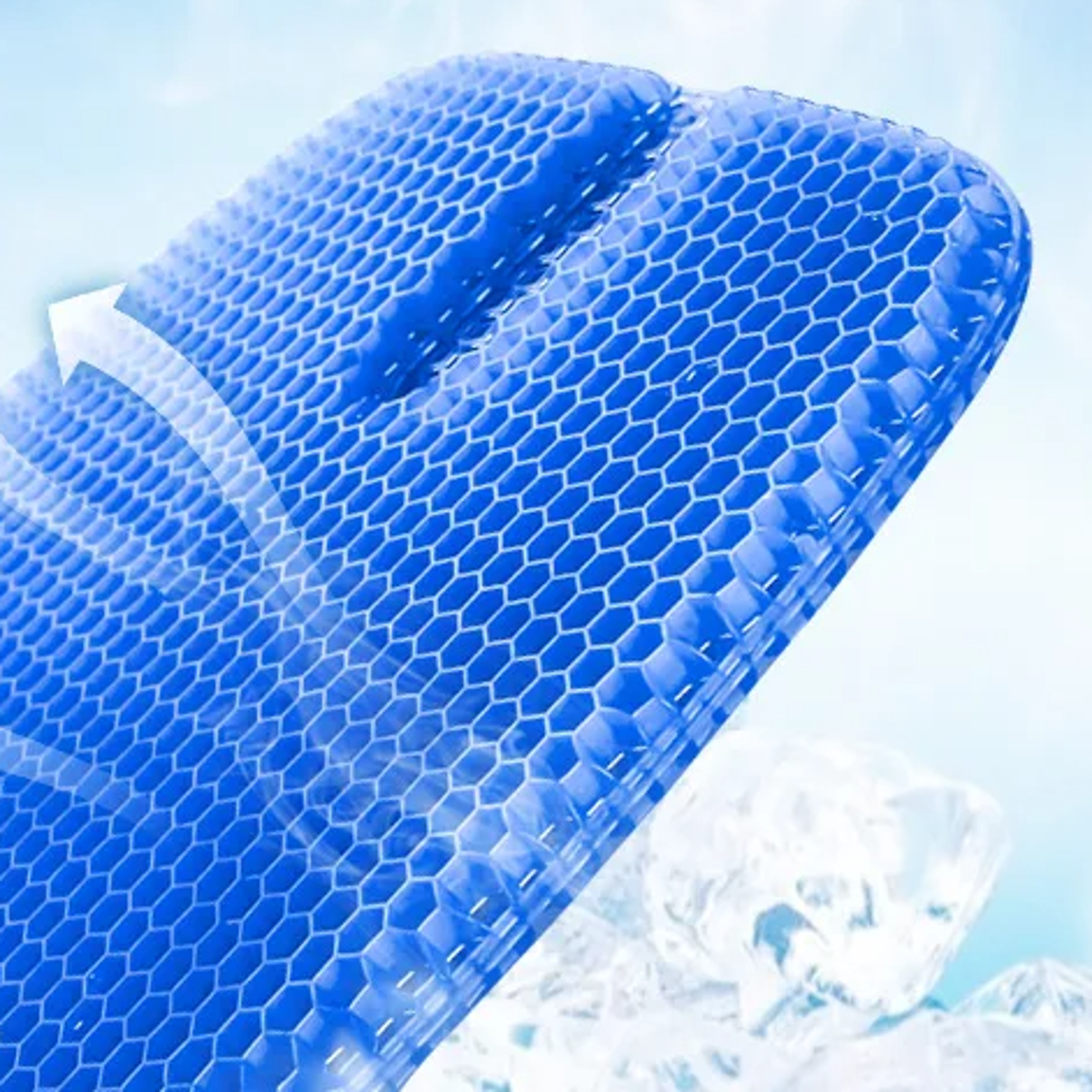 honeycomb gel seat for car and office, four seasons universal silicone cushion