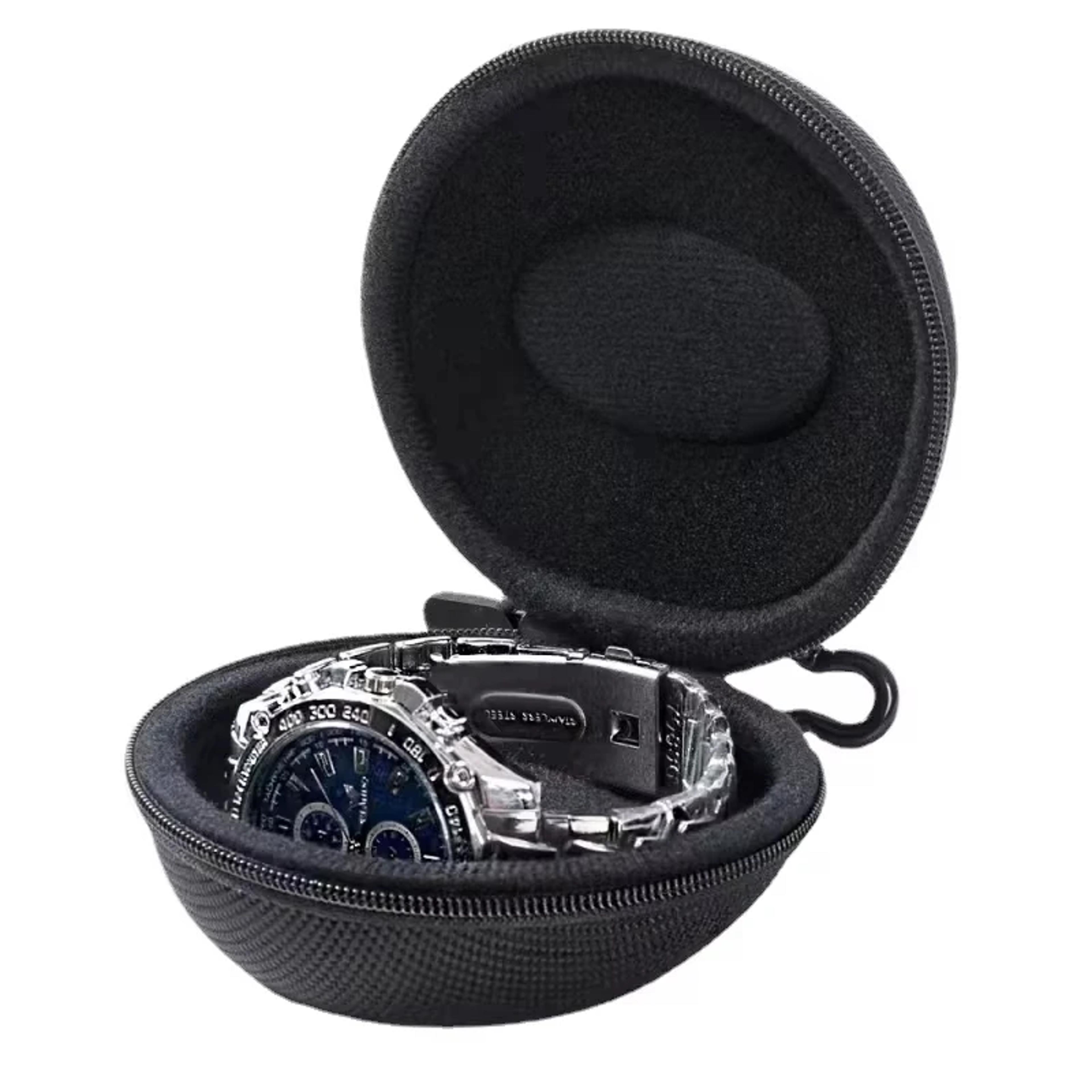 portable single watch travel case, waterproof storage organiser box for smart watches