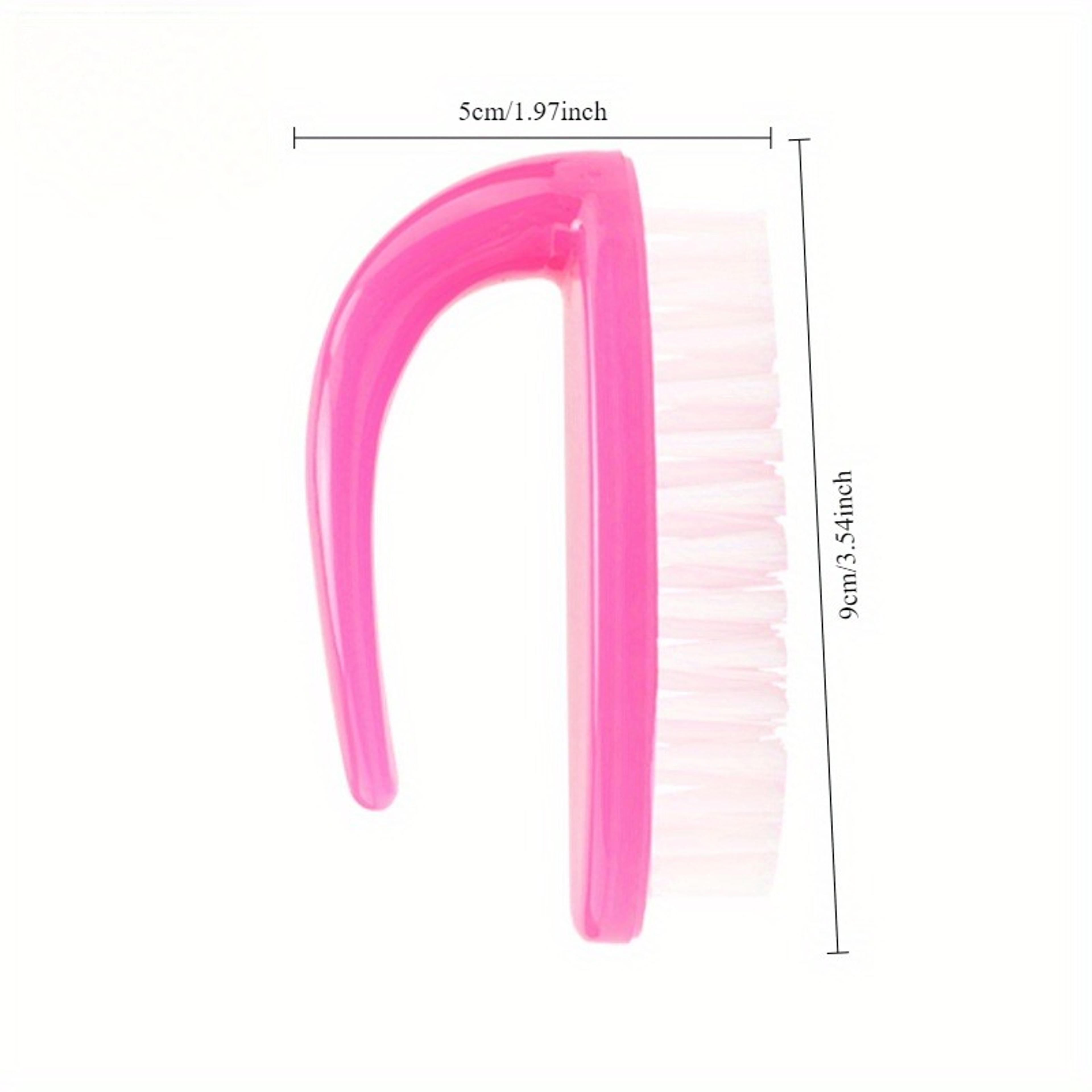 Oval Nail Brush Nail Dust Brush Plastic Nail Cleaning Brush Soft Bristle Brush Sweep Nail Dust Effe 6