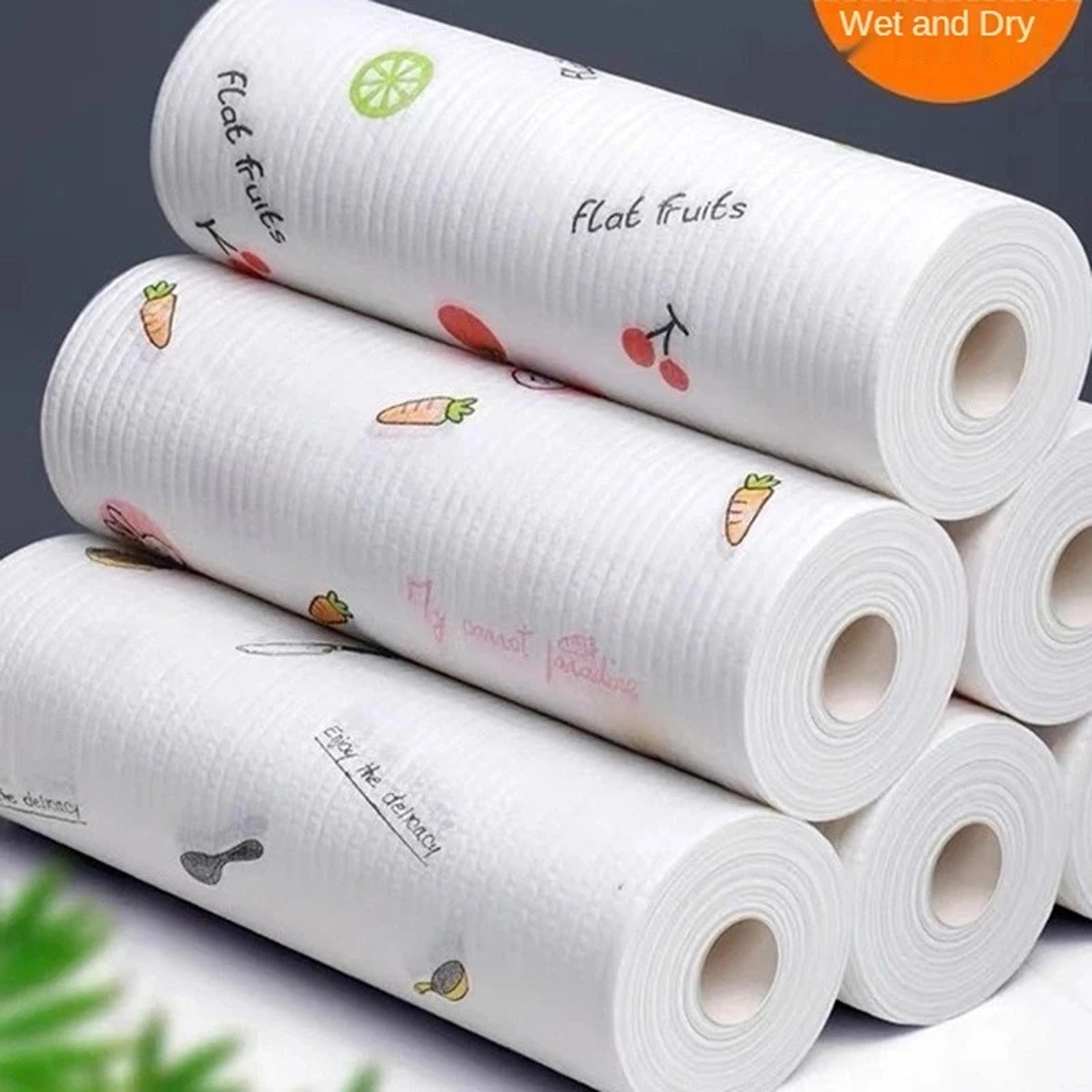 Reusable High Quality Dish Washing Cloth Super Large Roll Kitchen Towel 2