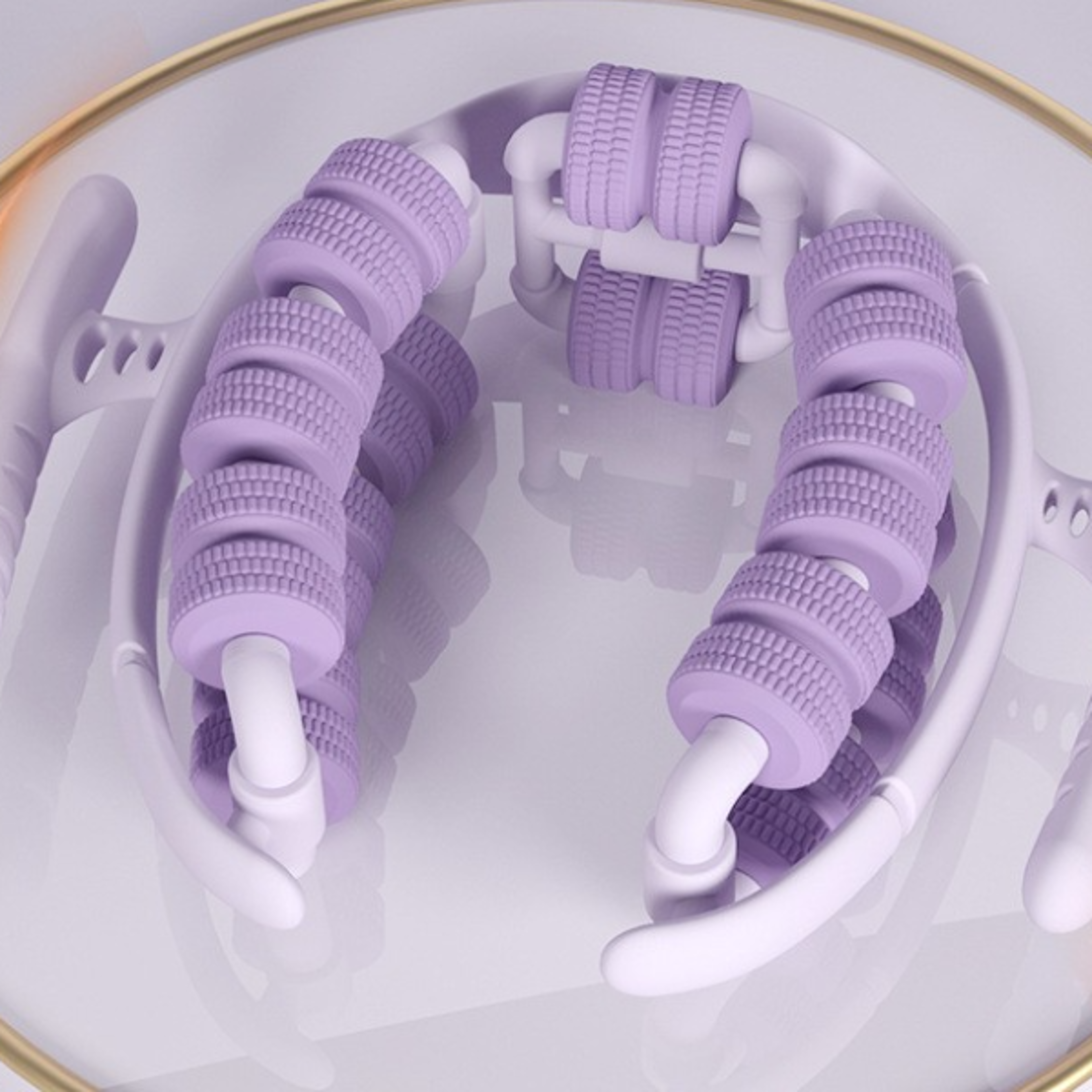wheel annular leg clamp massager anti cellulite body roller for muscle relaxation