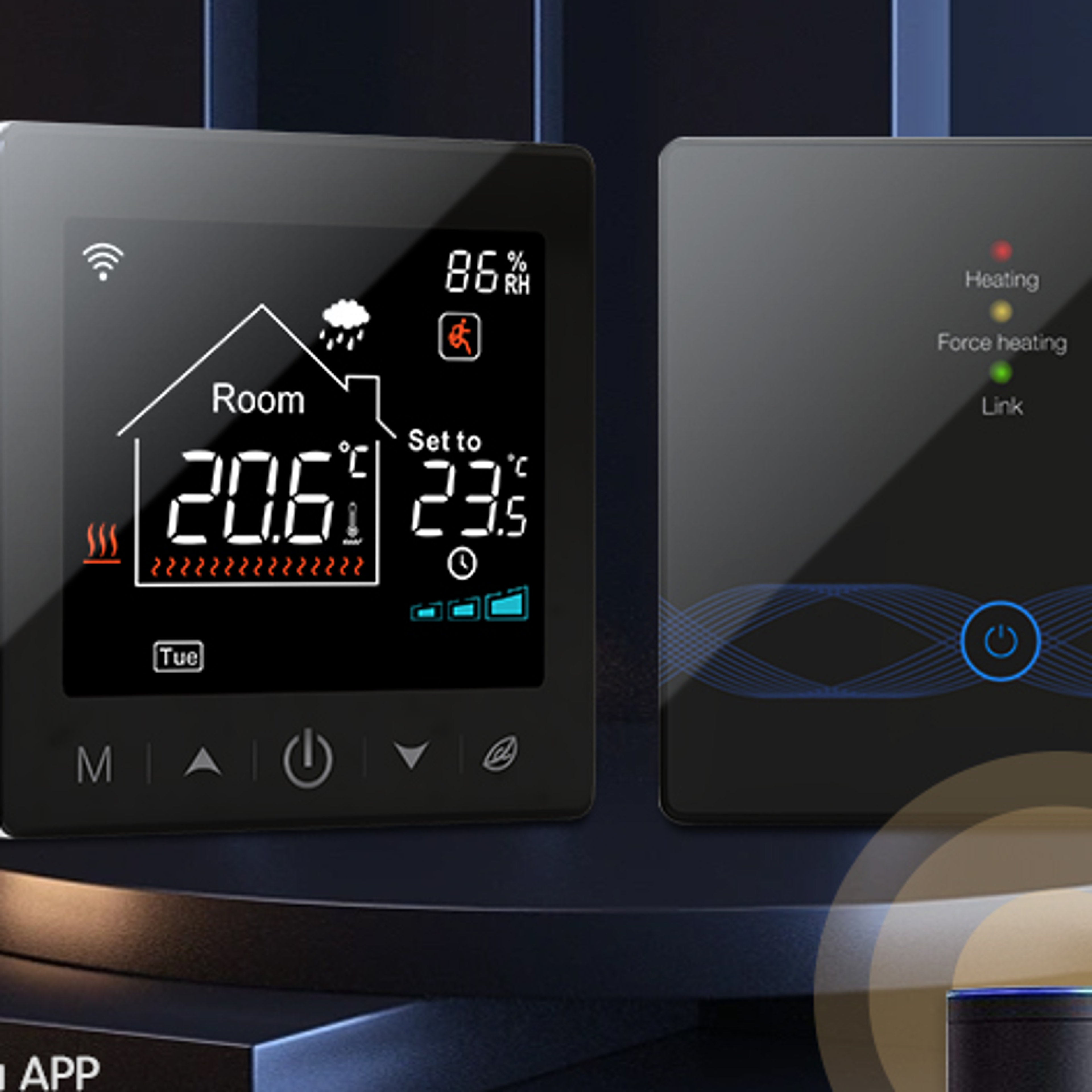 wifi wireless thermostat for gas boiler, floor heating, smart home temperature controller alexa, google
