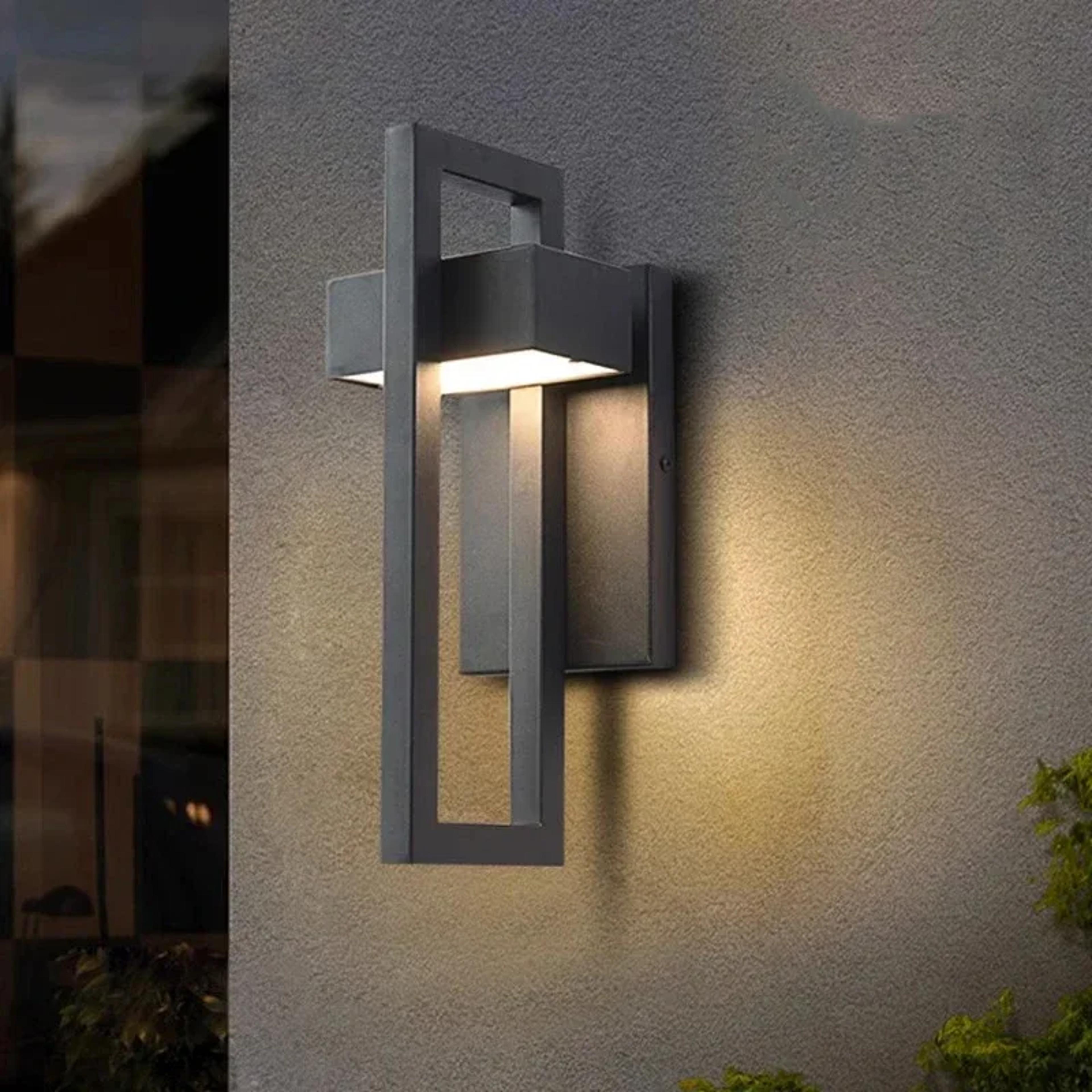 led wall lamp, decorative outdoor lighting fixtures, simple porch wall lamp, corridor garden sconce