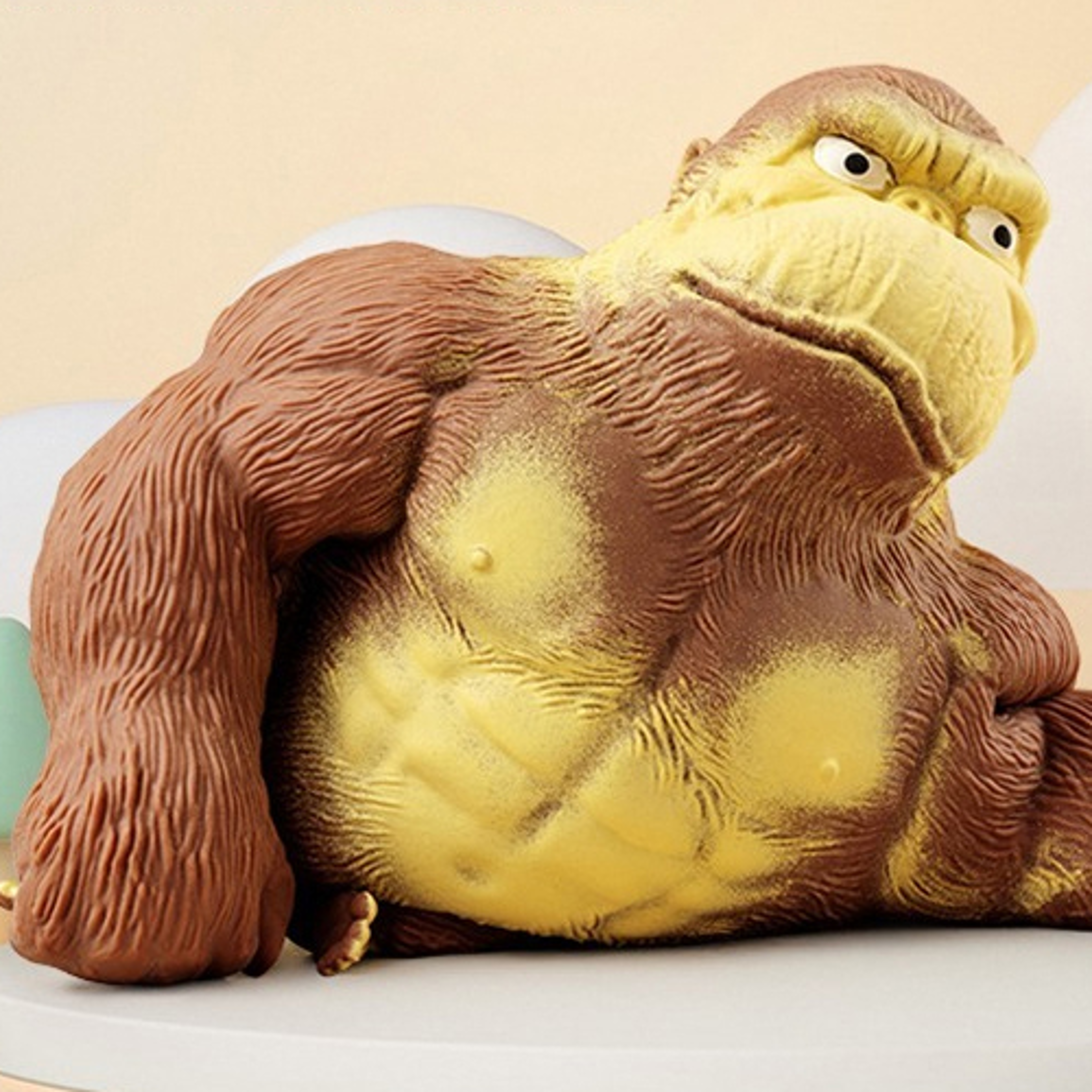 fashion anti-stress gorilla, funny gorilla decompression toy, creative soft gorilla statue, indestructible stress relief