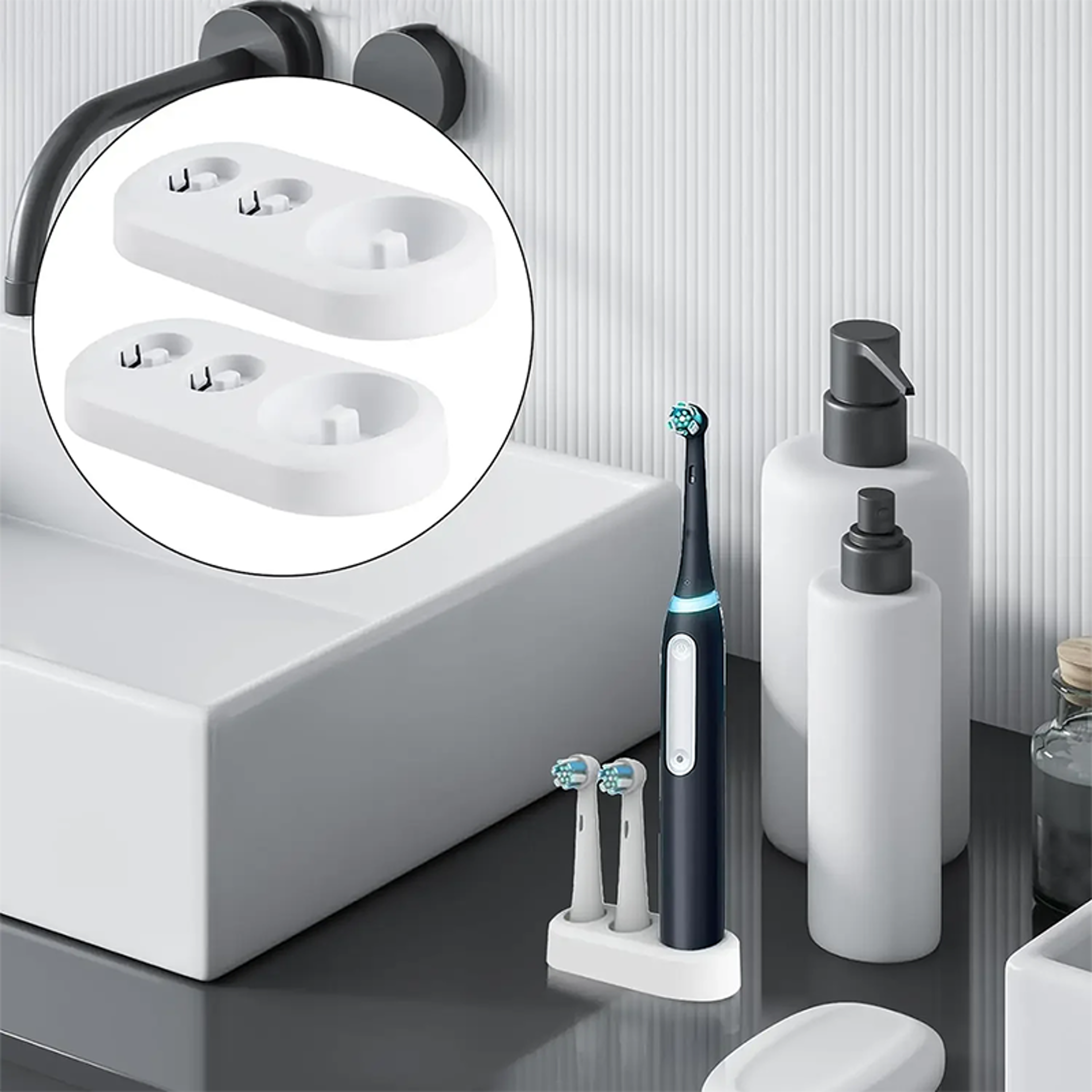 Electric Toothbrush Holder Replacement Stand Base Compatible With Oral B Toothbrush Organizer For B 3