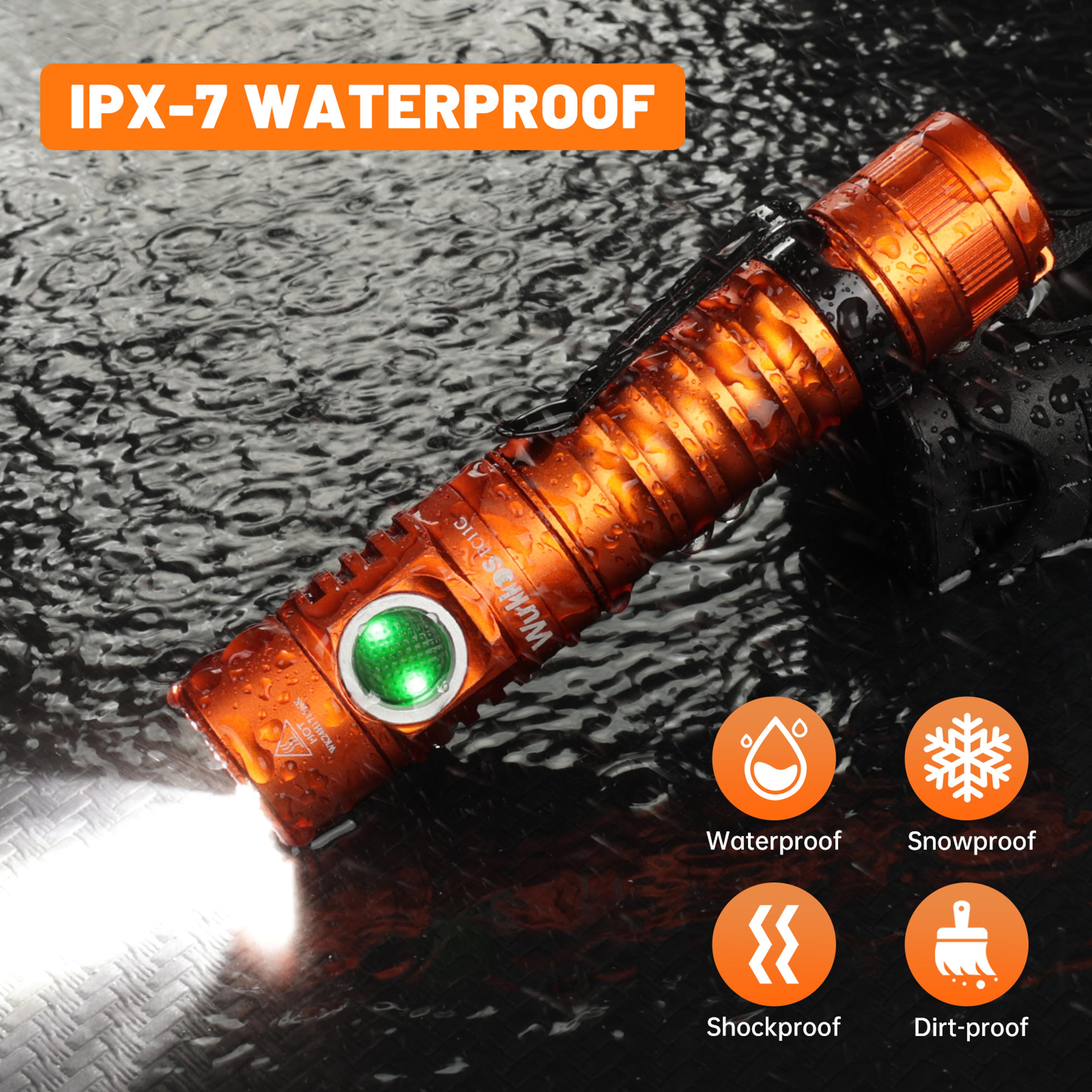 Buck Circuit Hiking Flashlight Max Output USB C Rechargeable EDC Torch Powerful Outdoor Light 5