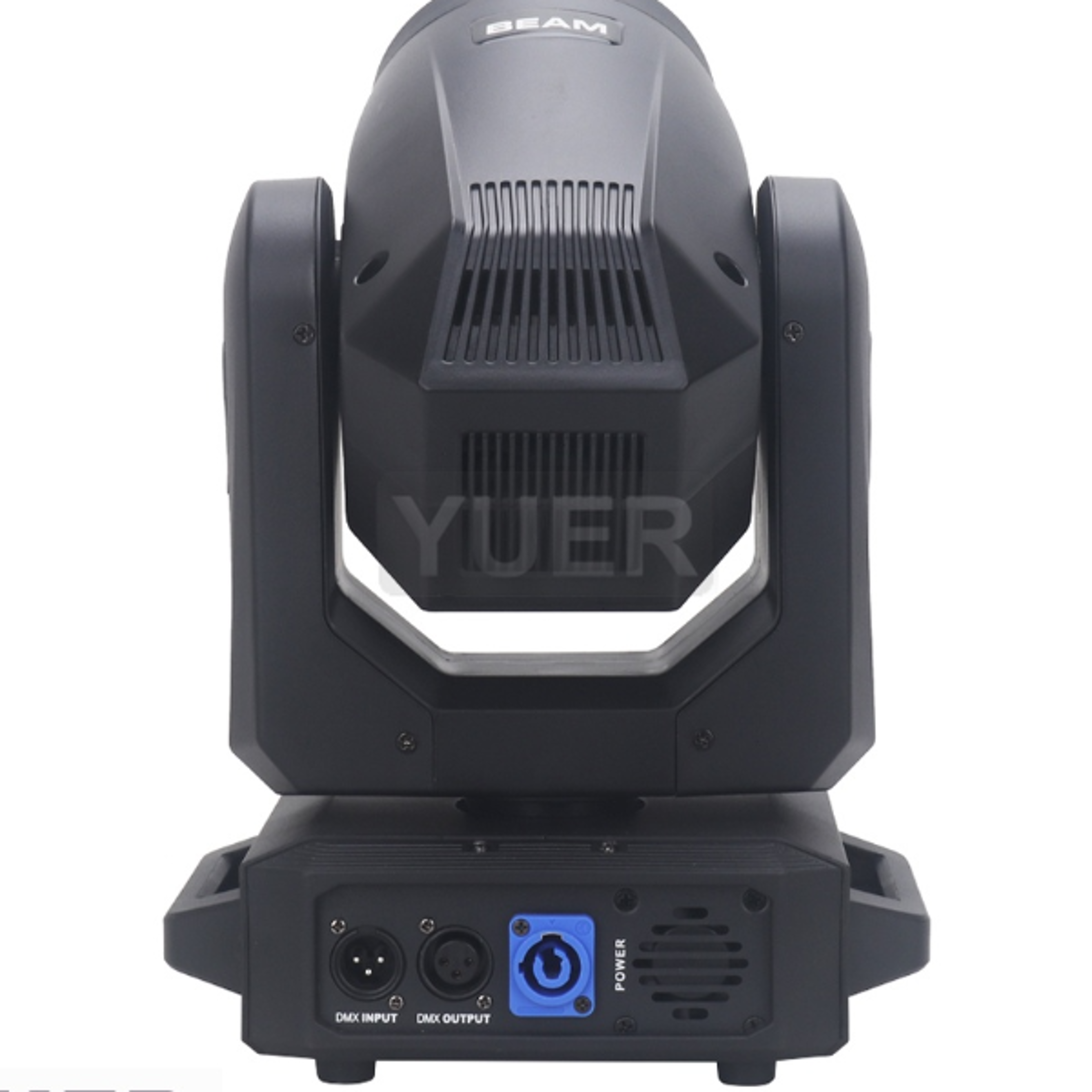 LED Moving Head Light with Ring Beam Spot Rotating Prisms Rainbow Gobo Color Effect for DJ Sta