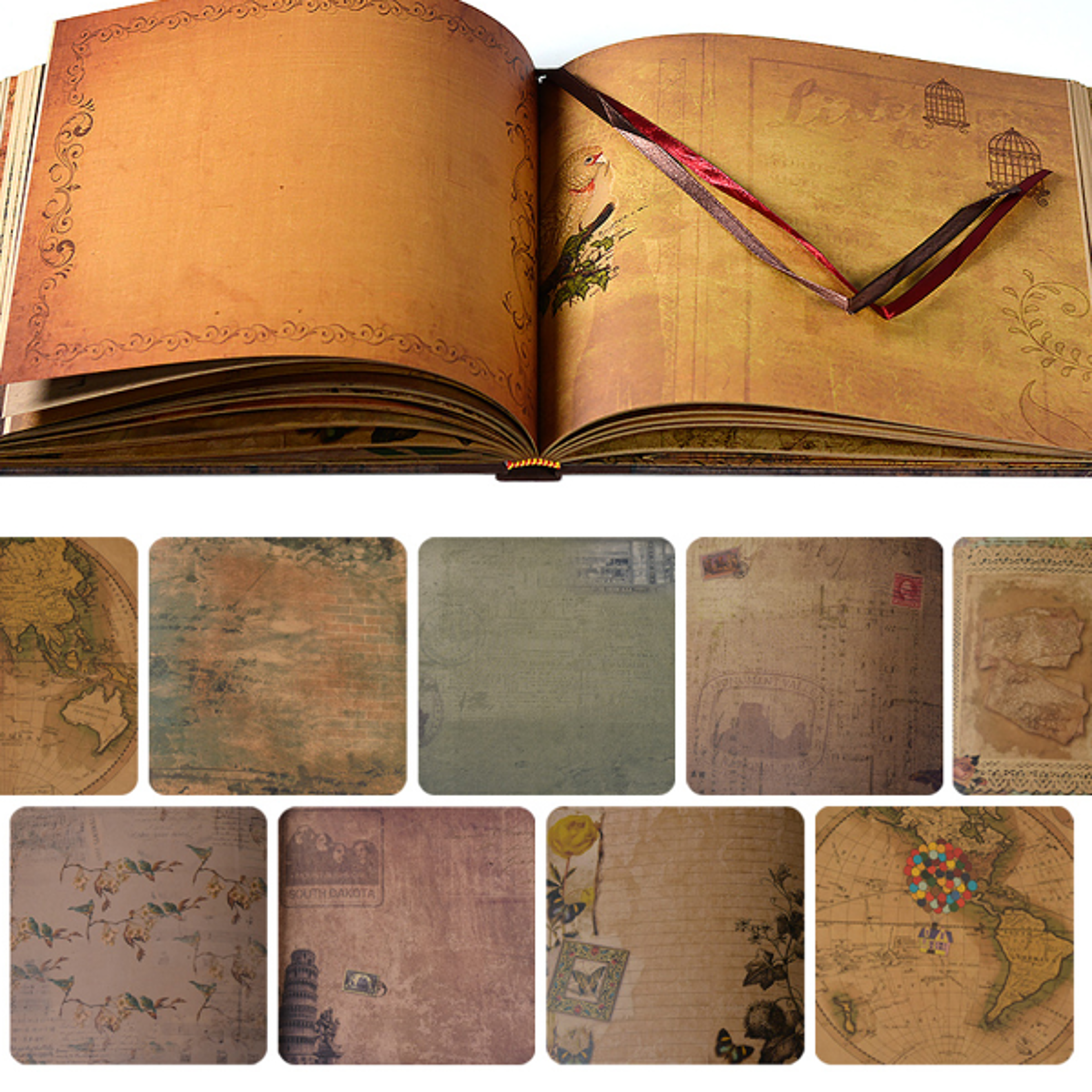 our adventure book diy handmade photo album, retro kraft scrapbook for anniversary wedding memories christmas gifts