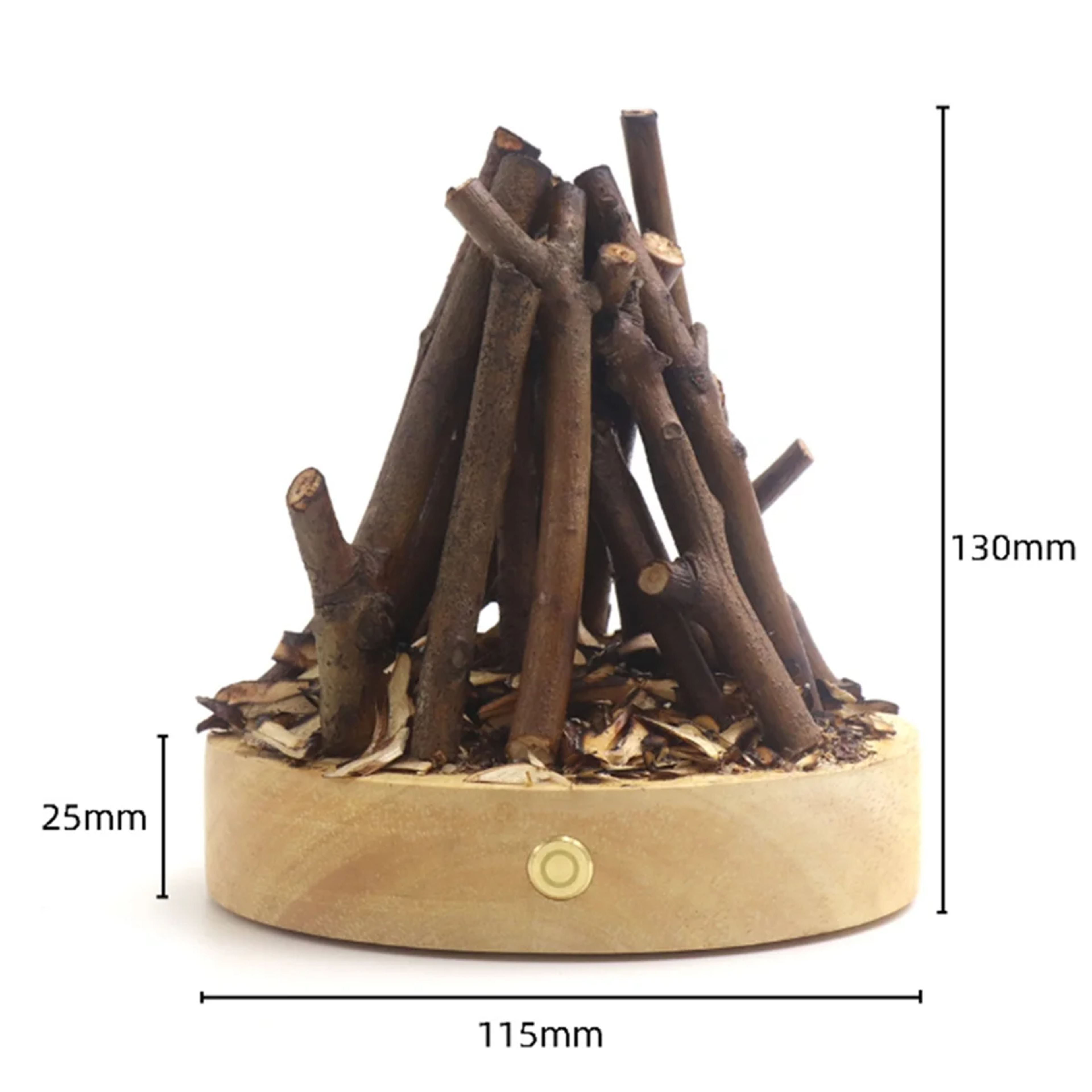 USB Charged 3 Modes Lamp Flameless Bonfire Night Light For Bedroom Living Room Camping And Atmosphe 4