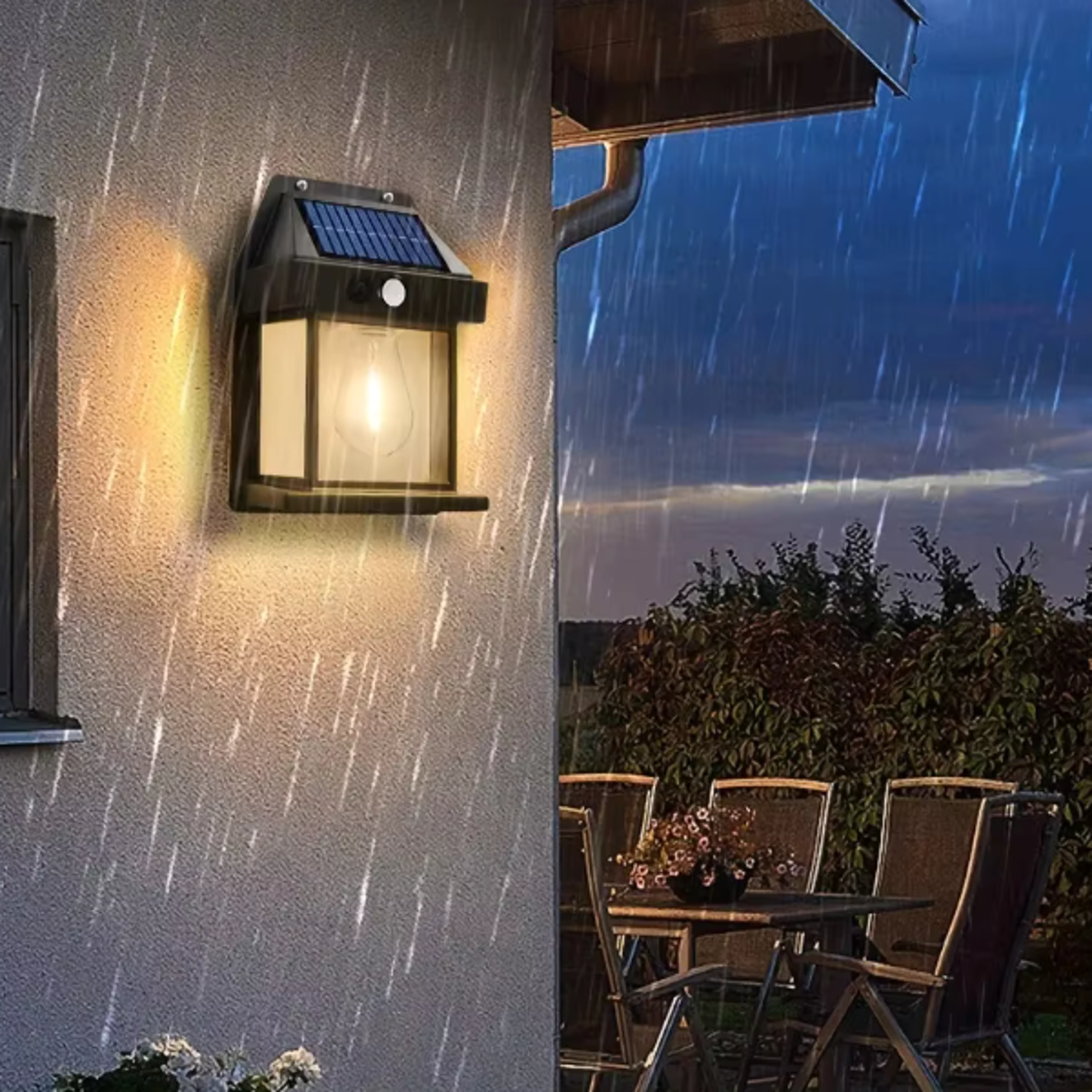 solar powered wall light, outdoor waterproof, house-shaped creative, motion-activated lighting for pathway, garden