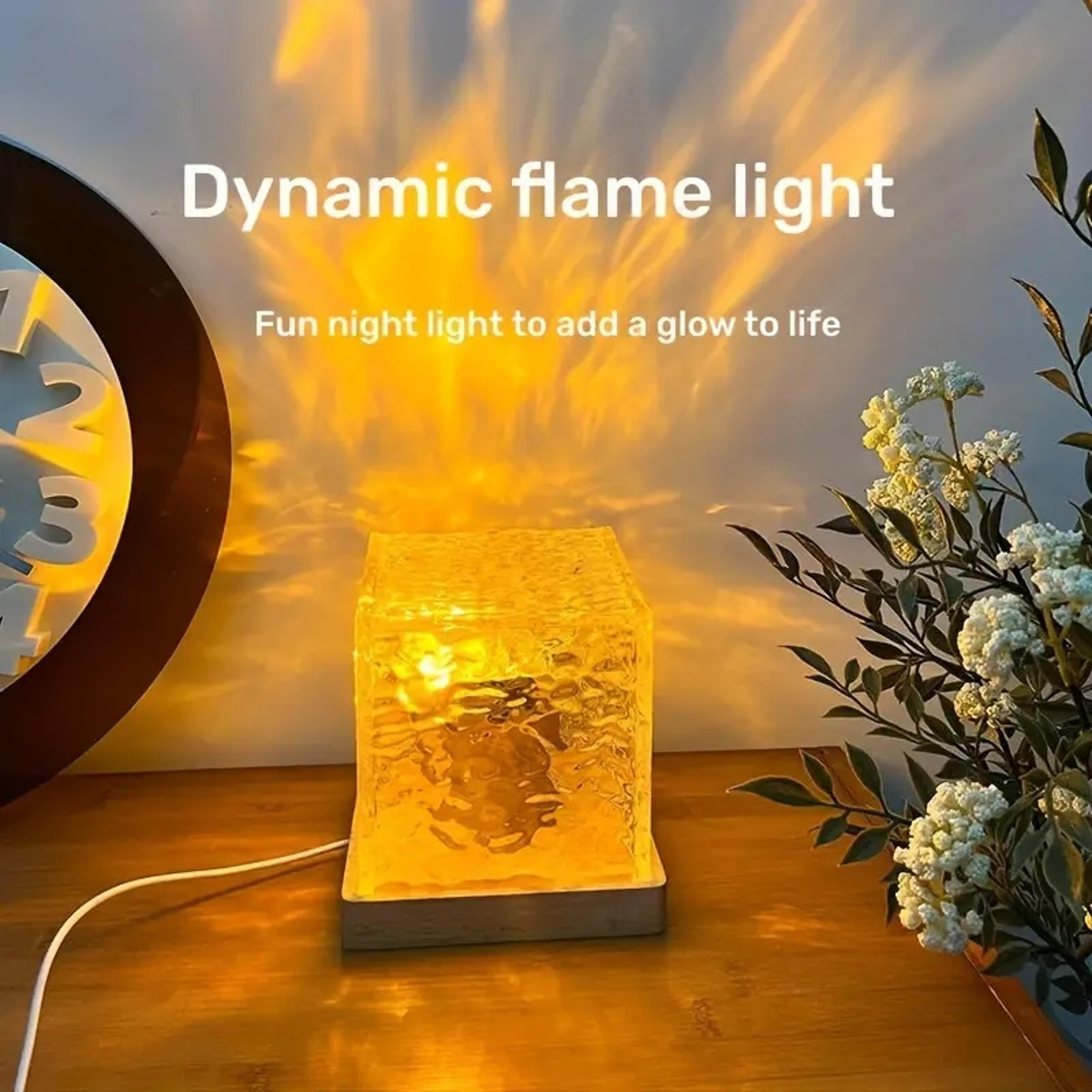 Romance Dynamic Light Shadow Rotating Water Ripple Atmosphere Lights Night Projection Lamp For Home 3