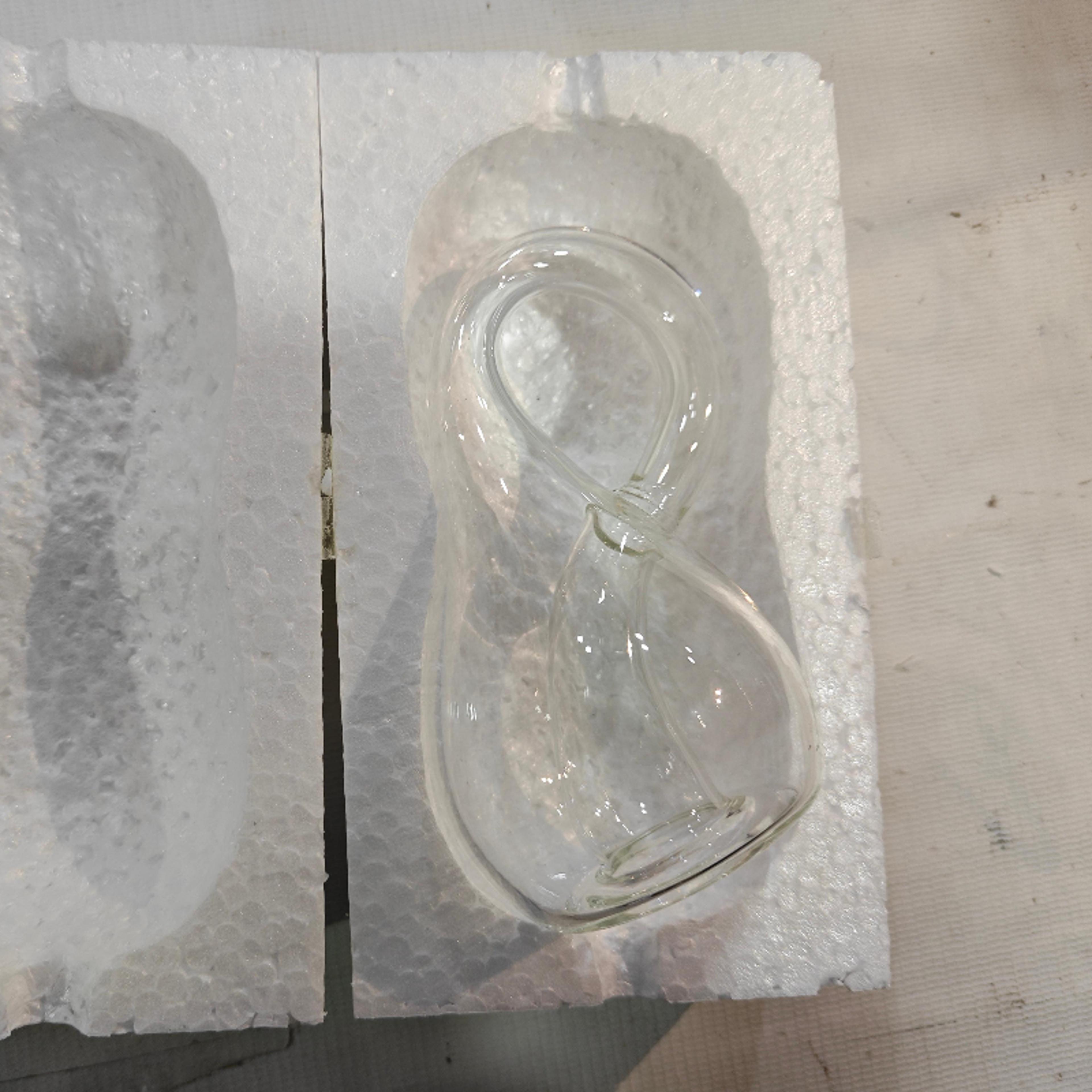 Bottles Thickened Ornaments Fourdimensional Space Decorative Glass Bottle Gifts Transparent Glass H 5