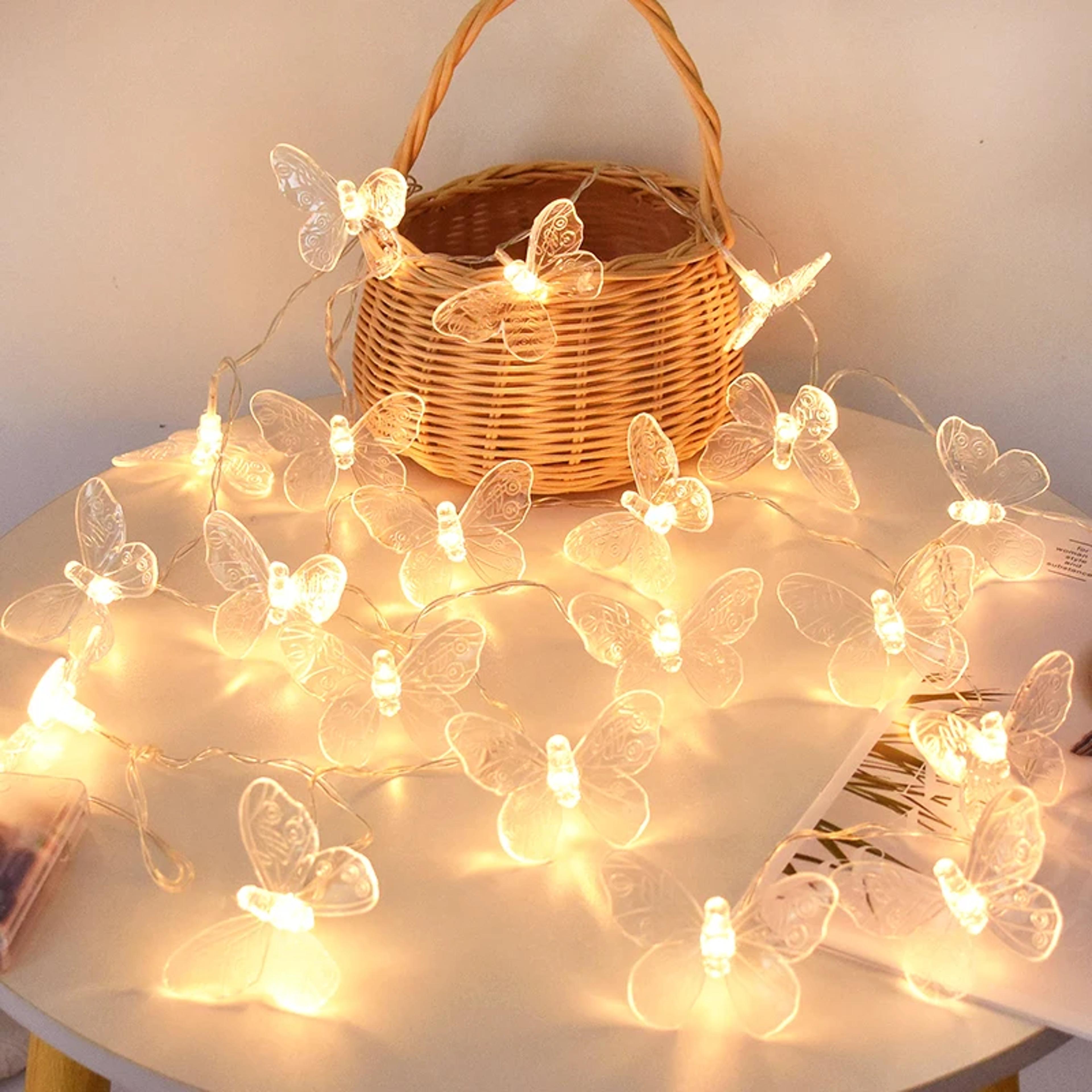 LED Butterfly Lights String BatteryPowered Fairy Night Lamp For Room Garland Birthday Wedding Party 4