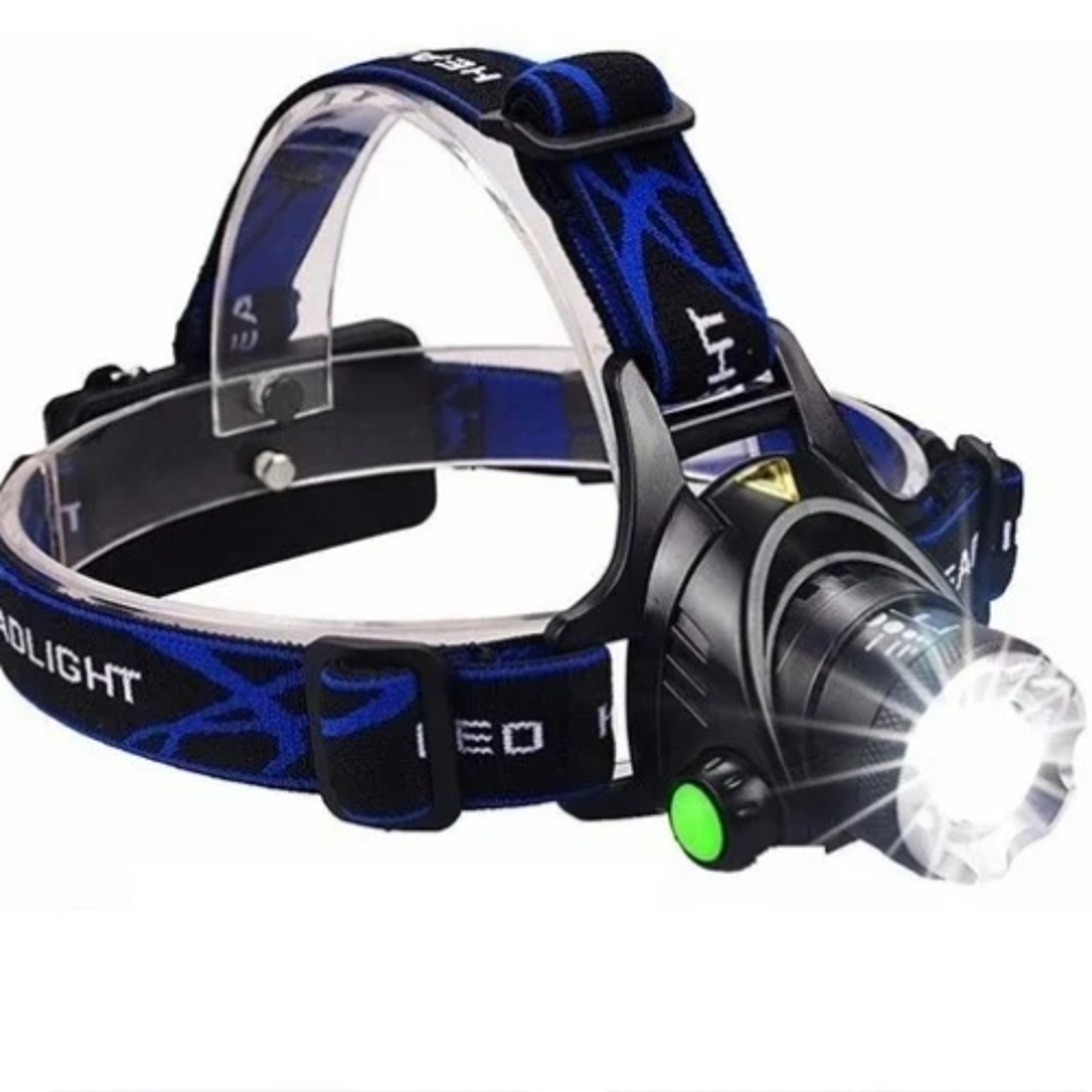 usb rechargeable headlamp, powerful outdoor splash-proof work lamp, portable for camping, fishing, running