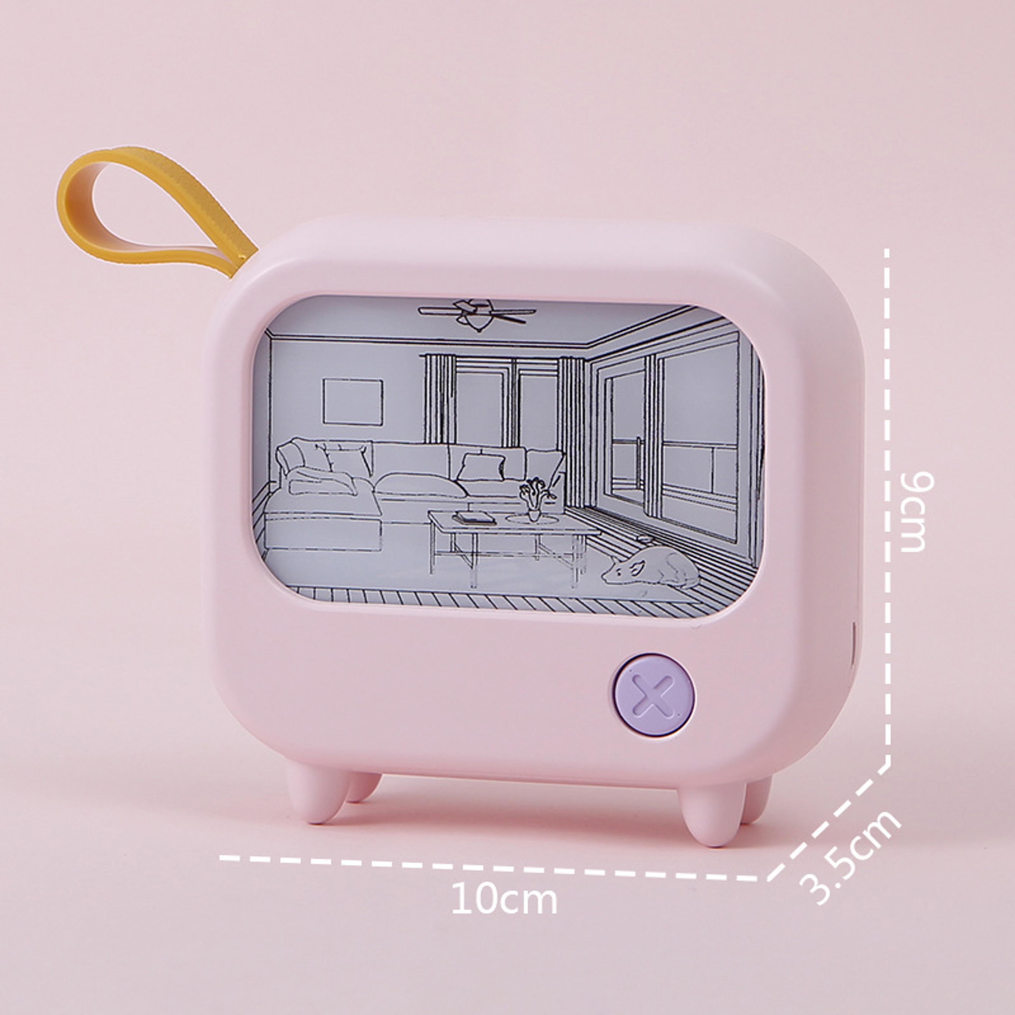 TV Painting Night Light LED Cute Child Learning Table Lamp Mini Desktop Atmosphere Lighting Room Ho 6