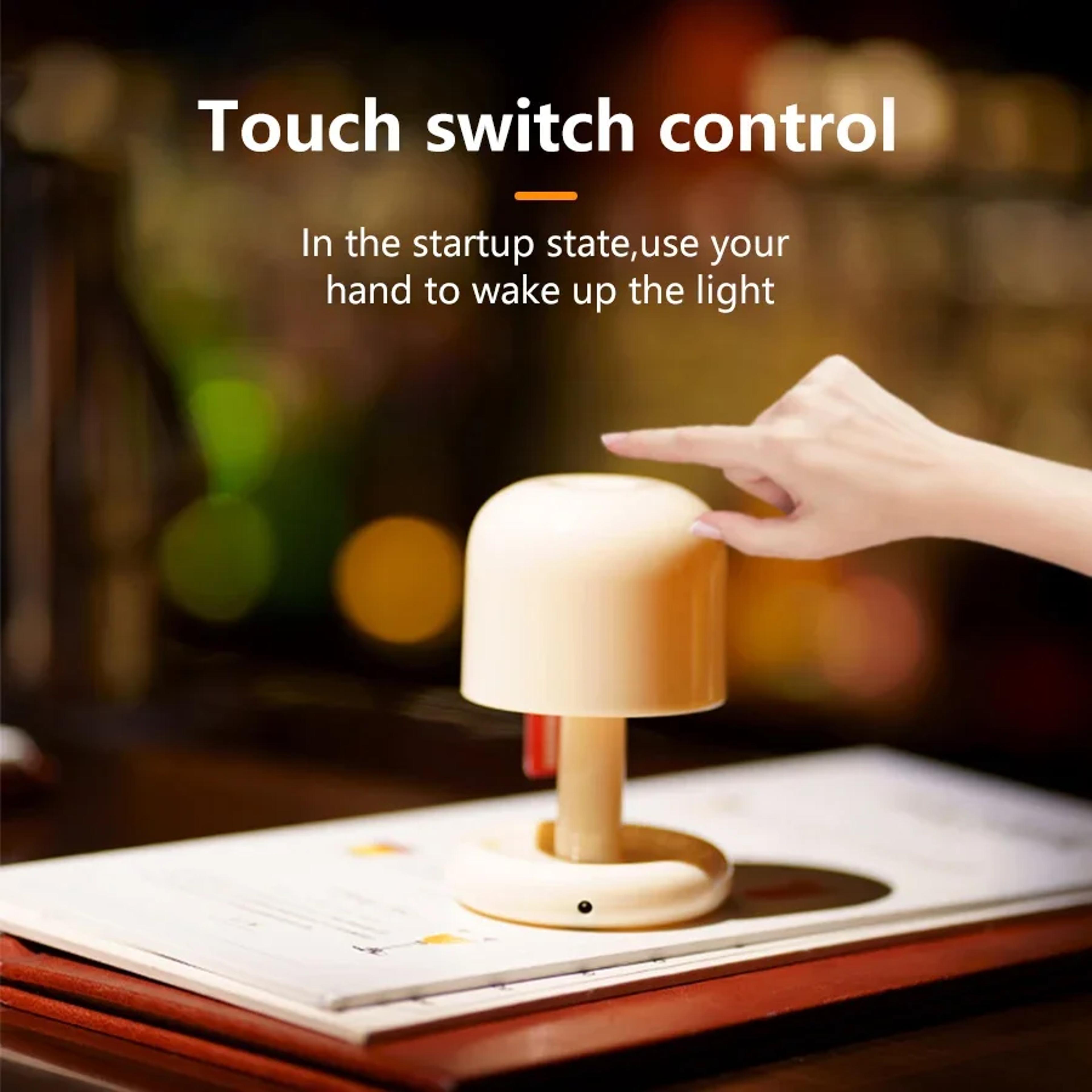 Mini Desktop Sunset Night Lamp Creative USB Rechargeable Mushroom Style LED Light Ideal For Coffee  2