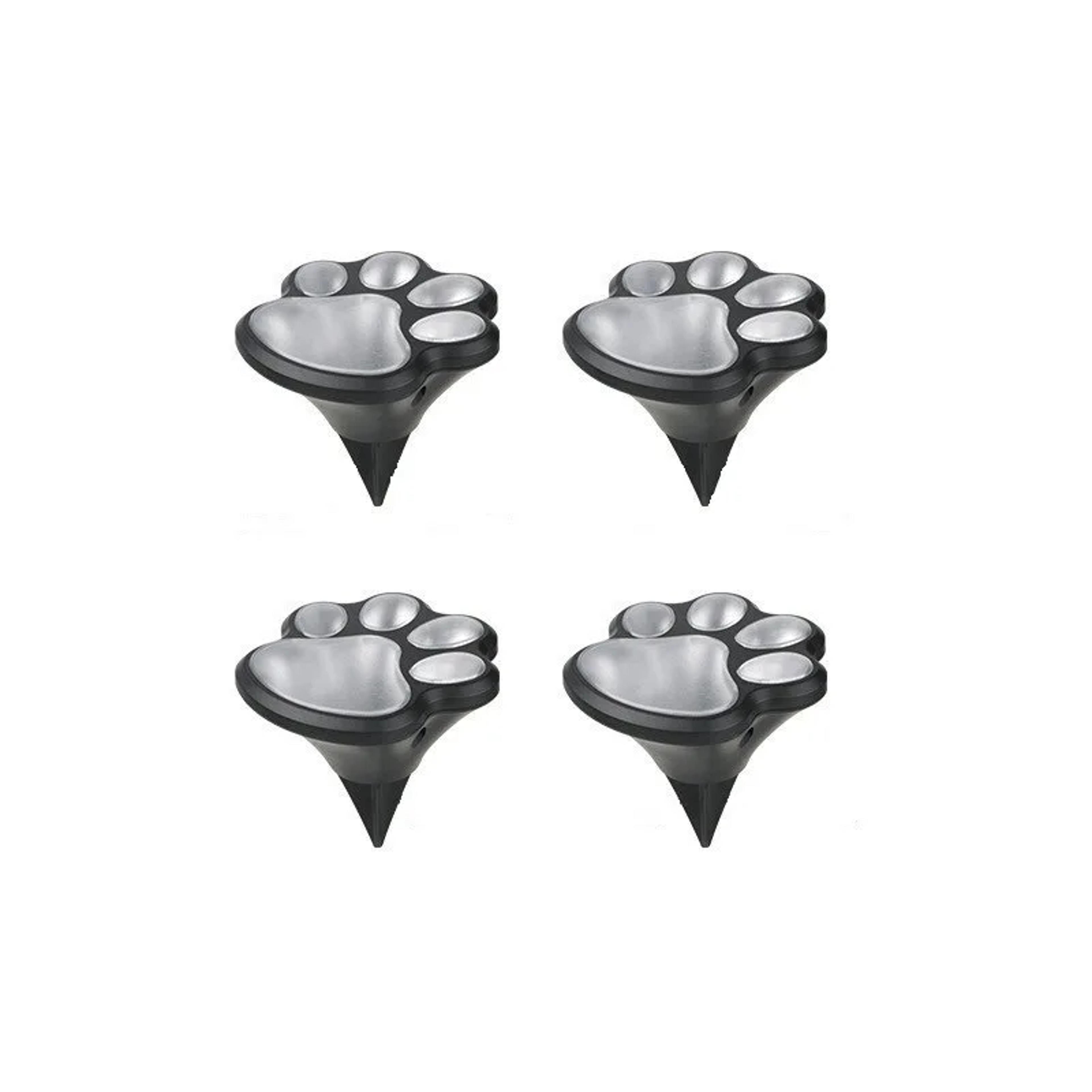 solar powered dog paw print lights, outdoor waterproof, pet lovers gifts for garden, patio, yard, walk way
