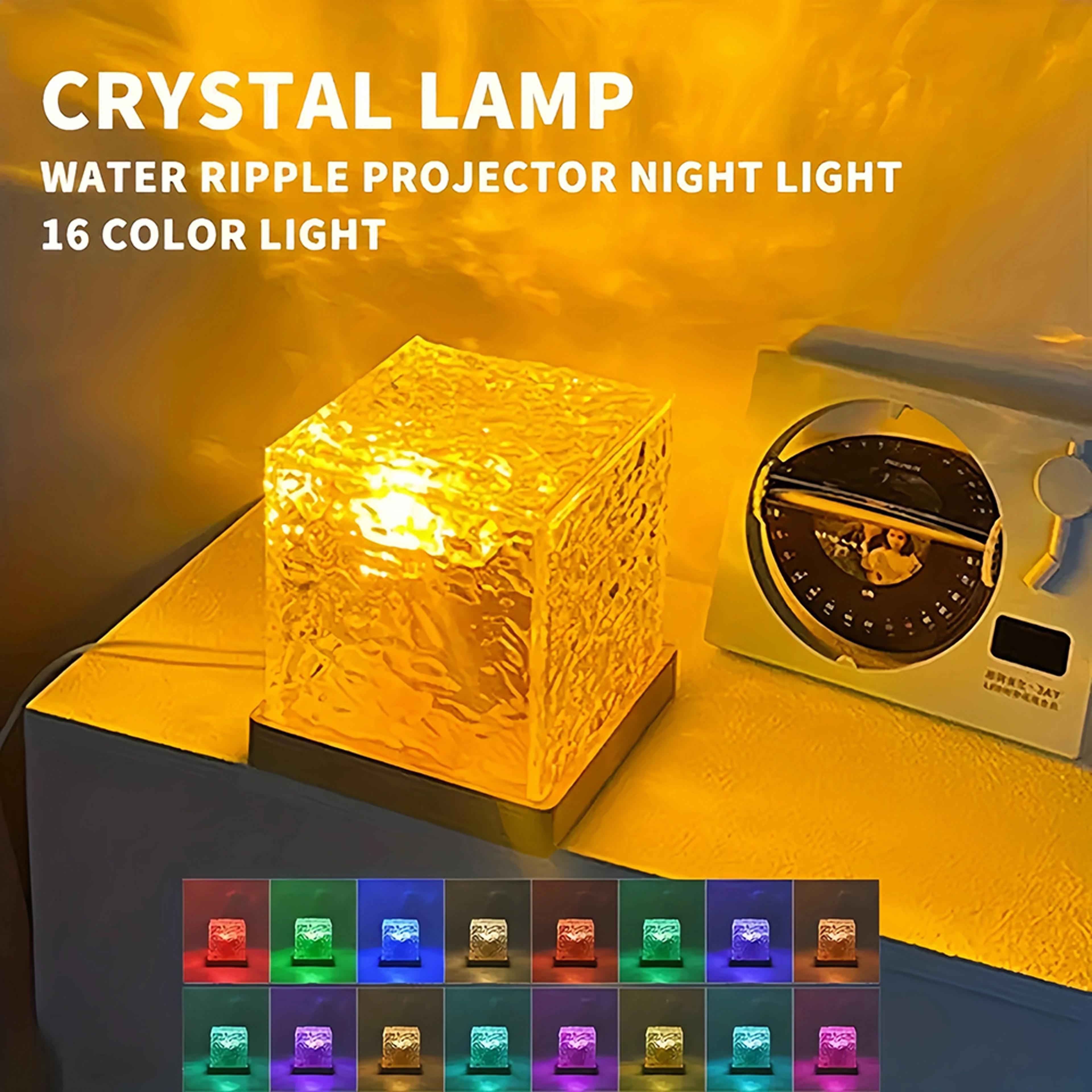 Water Ripple Ambient Light Rotating Table Lamp Bedroom Light And Shadow Atmosphere Bedside Night Li 3
