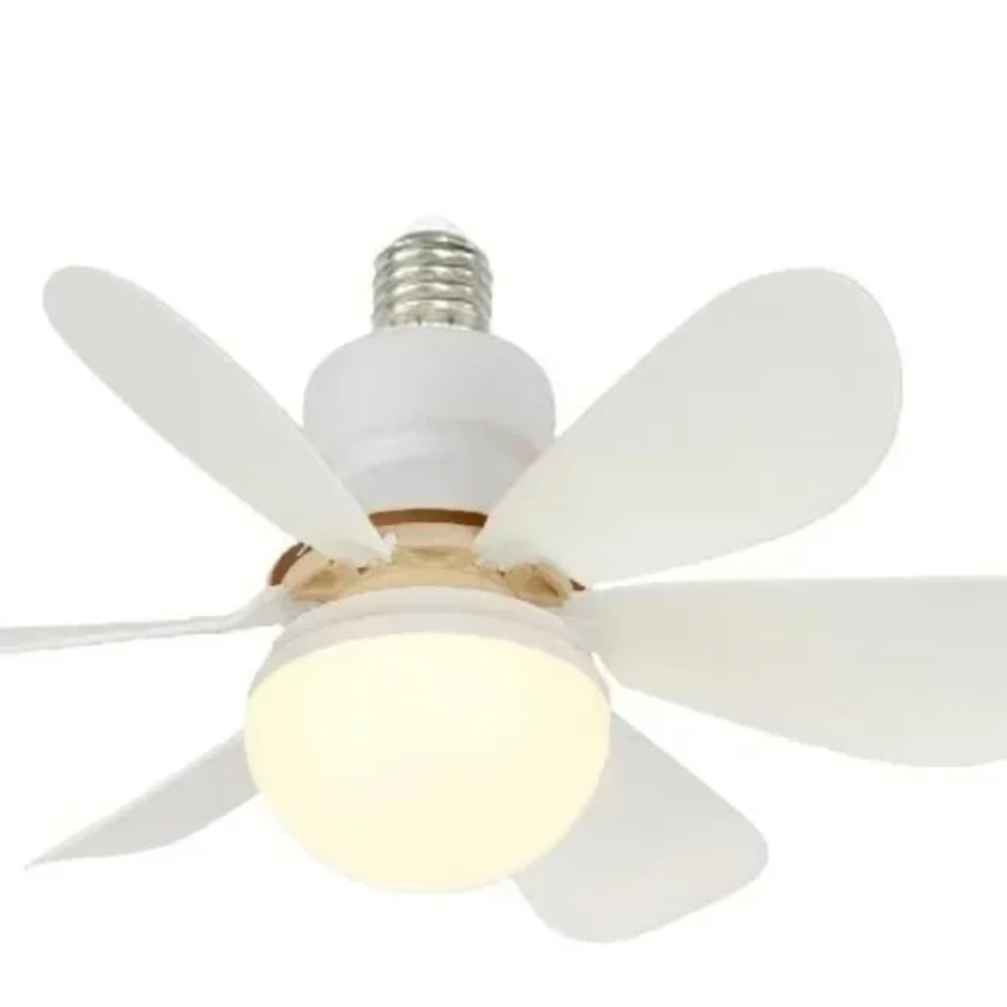 led ceiling fan light with remote control for dimming, hanging ceiling fan for bedroom, tent, indoor, colorful blades