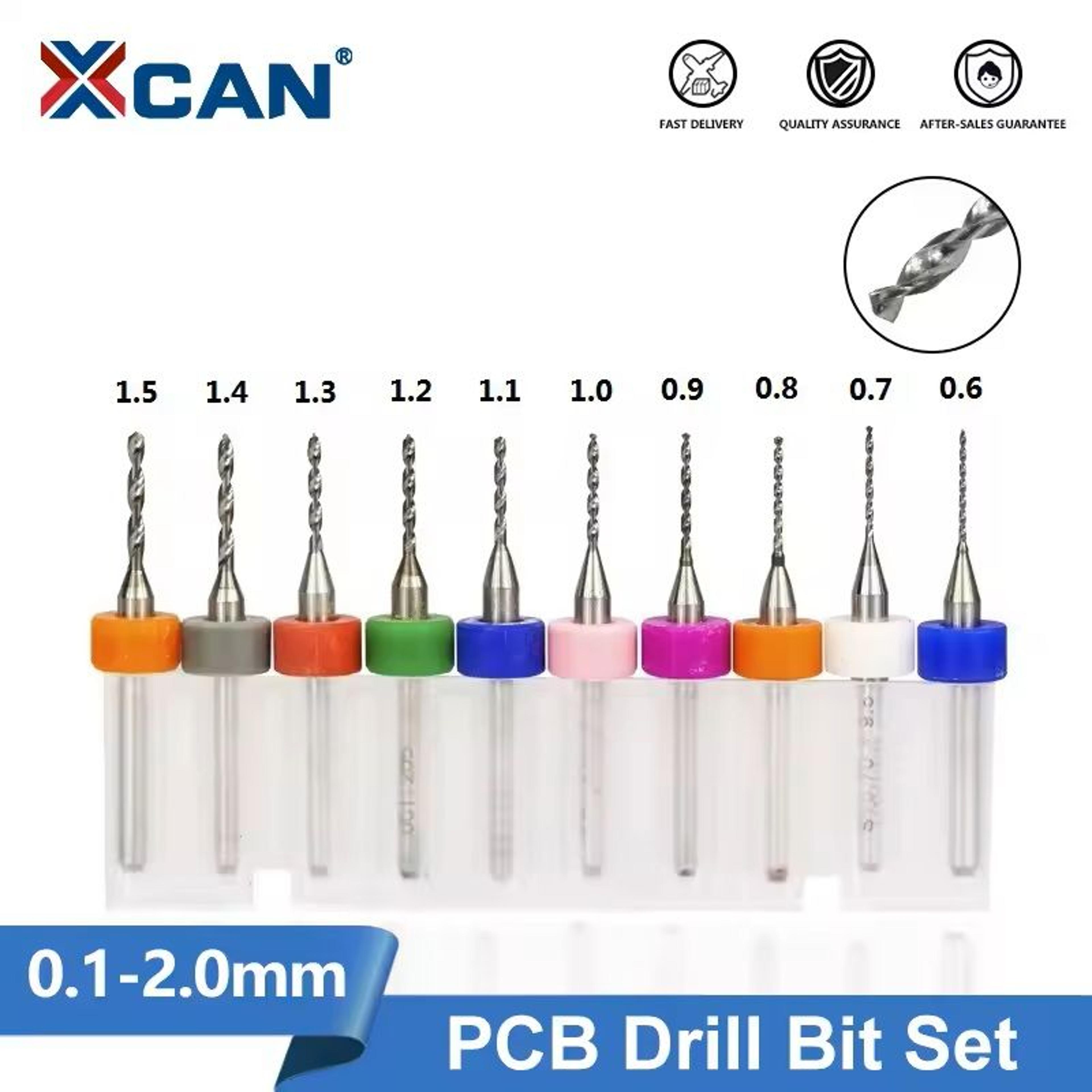 mini carbide pcb drill bit set for circuit board and cnc micro drilling