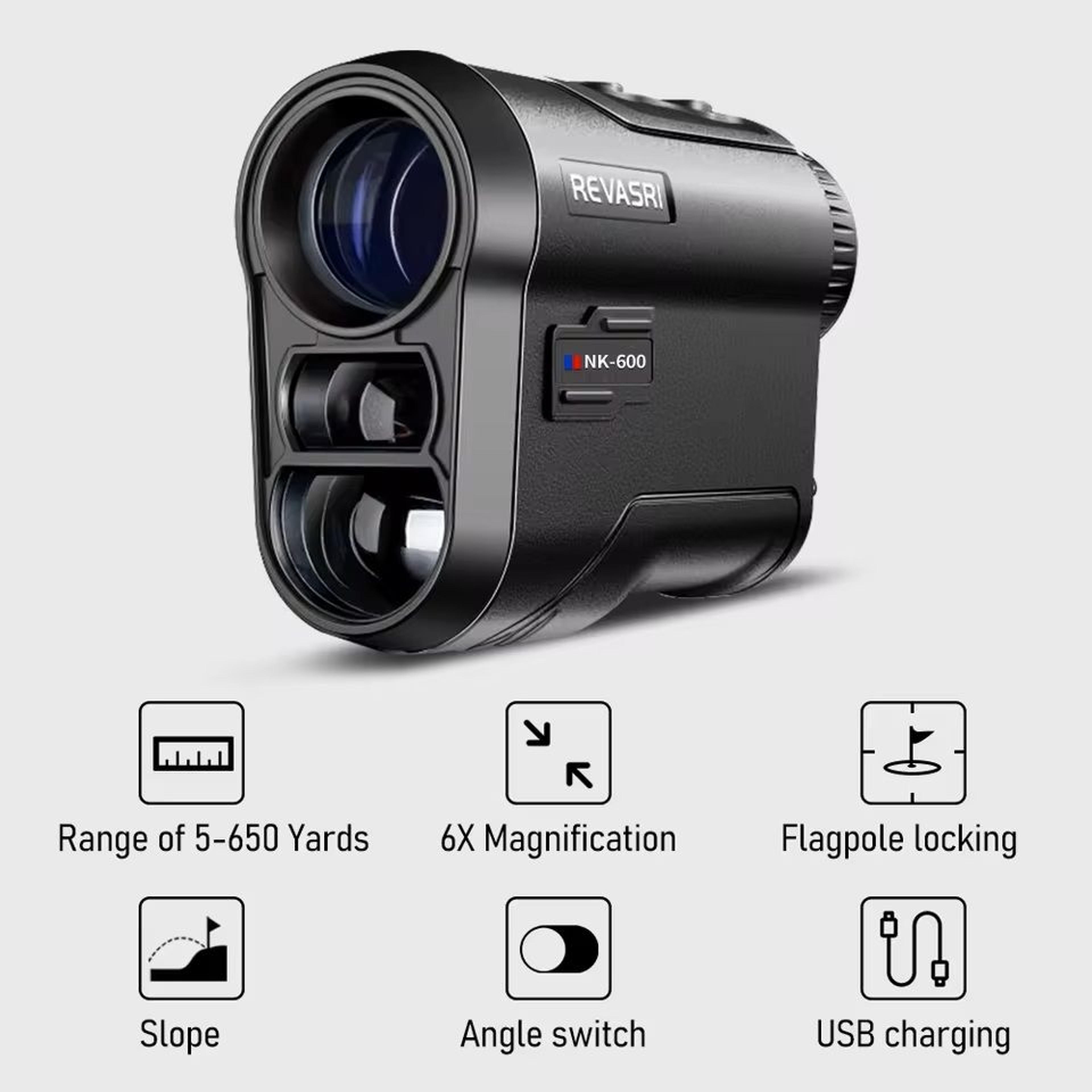 high precision golf rangefinder with slope and flag lock vibration