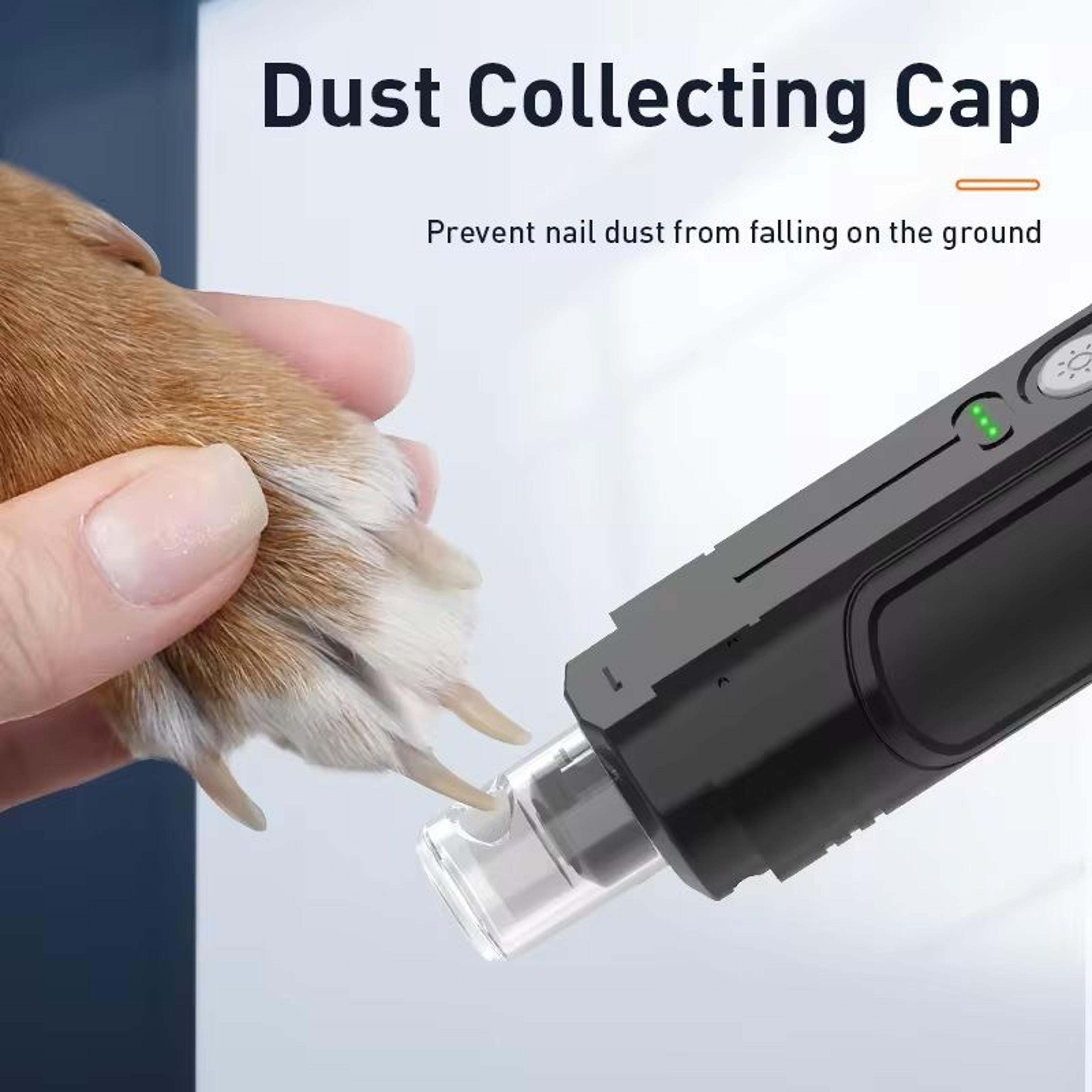 electric pet nail grinder with led light for dogs and cats