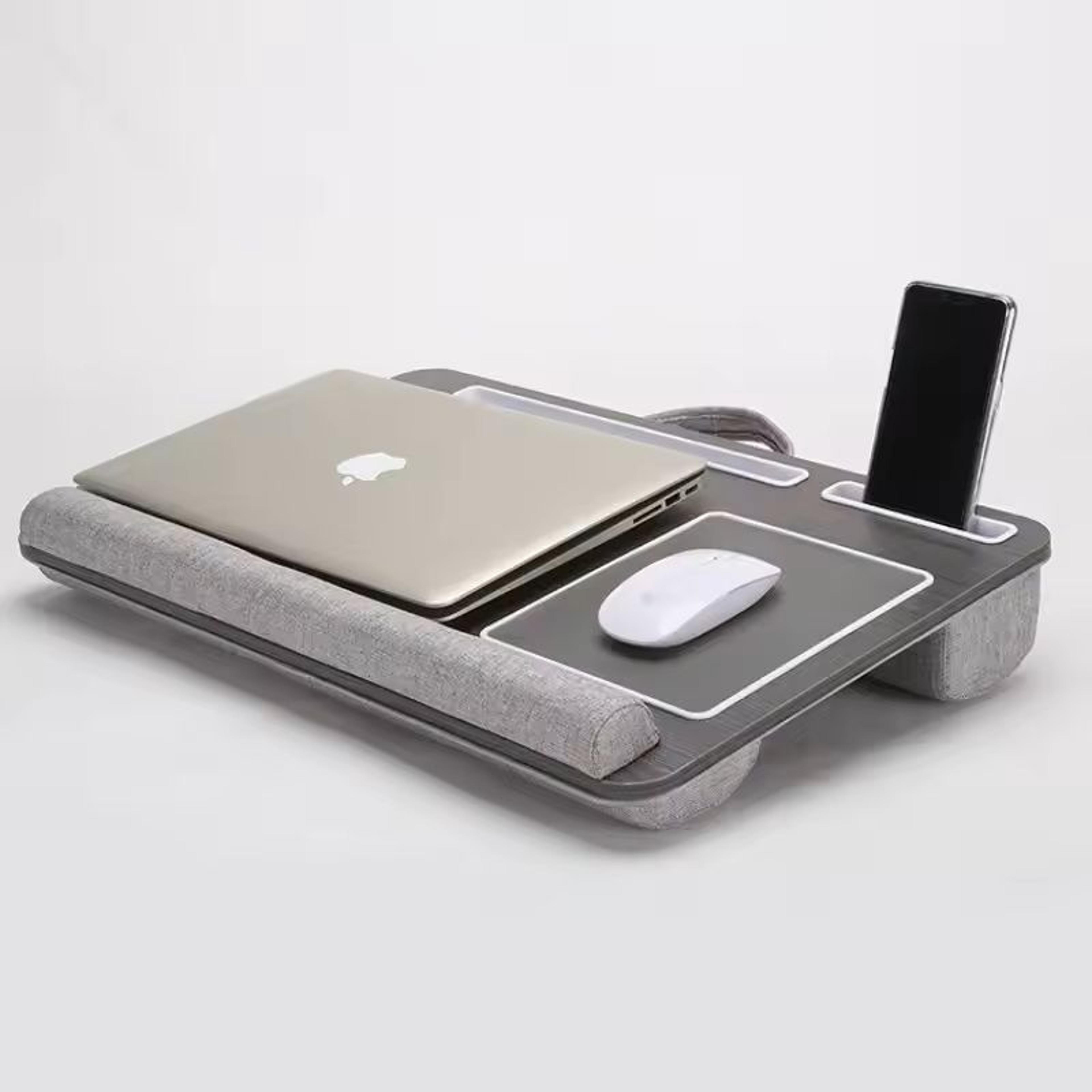 portable multi-purpose laptop desk with mouse pad and anti-slip bar