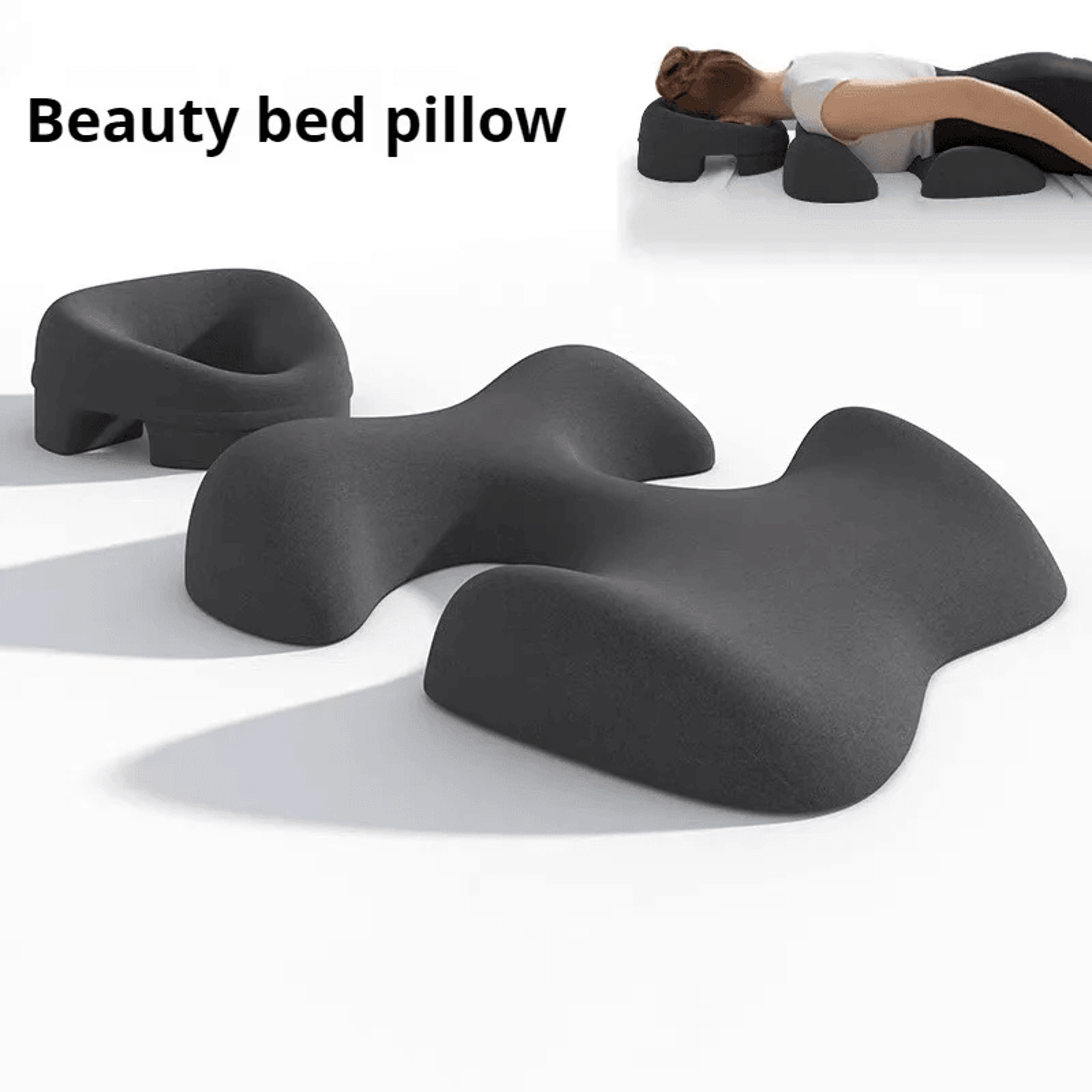 massage face and chest pillow set for spa and beauty tables