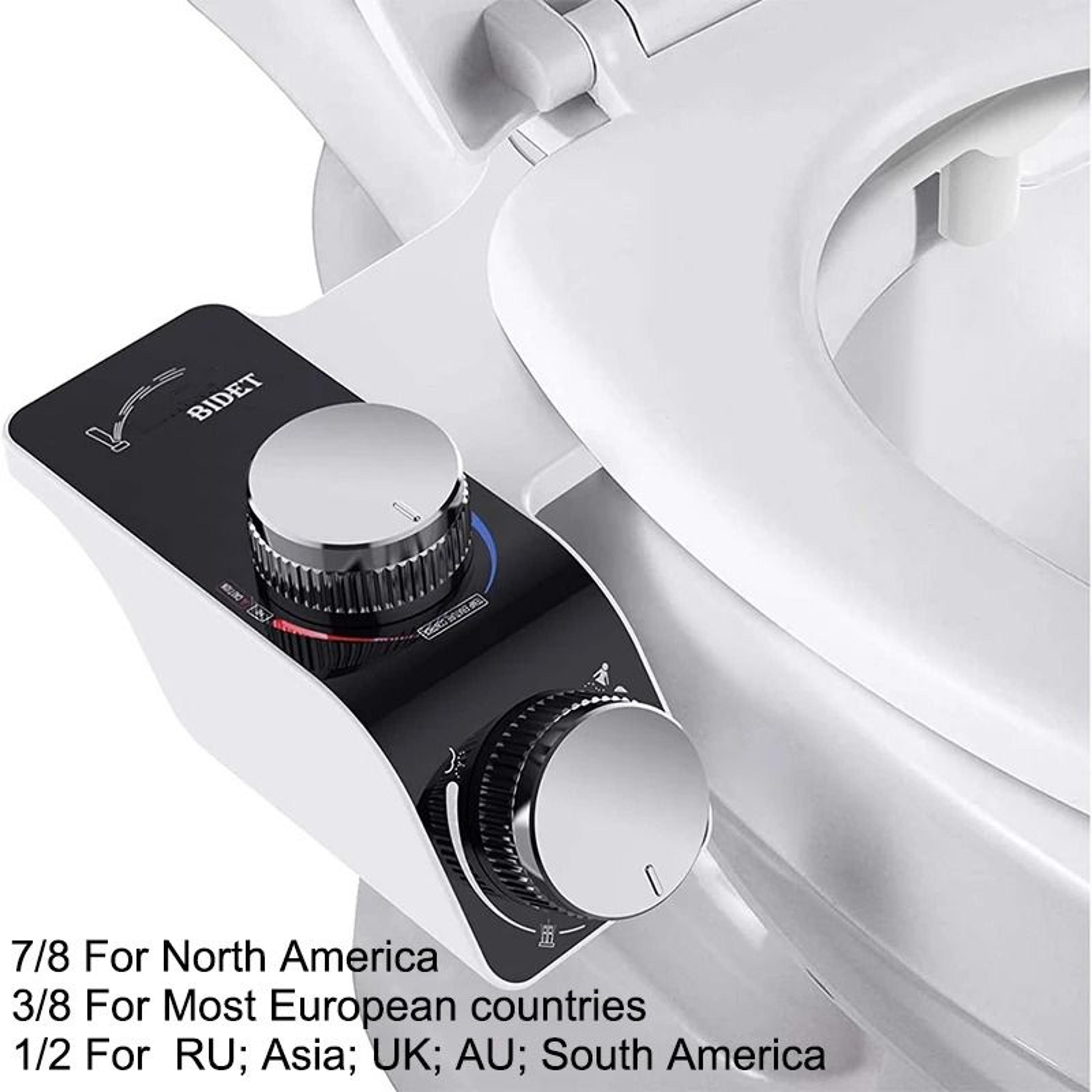 NonElectric Bidet Toilet Seat Attachment With Dual Nozzles 6