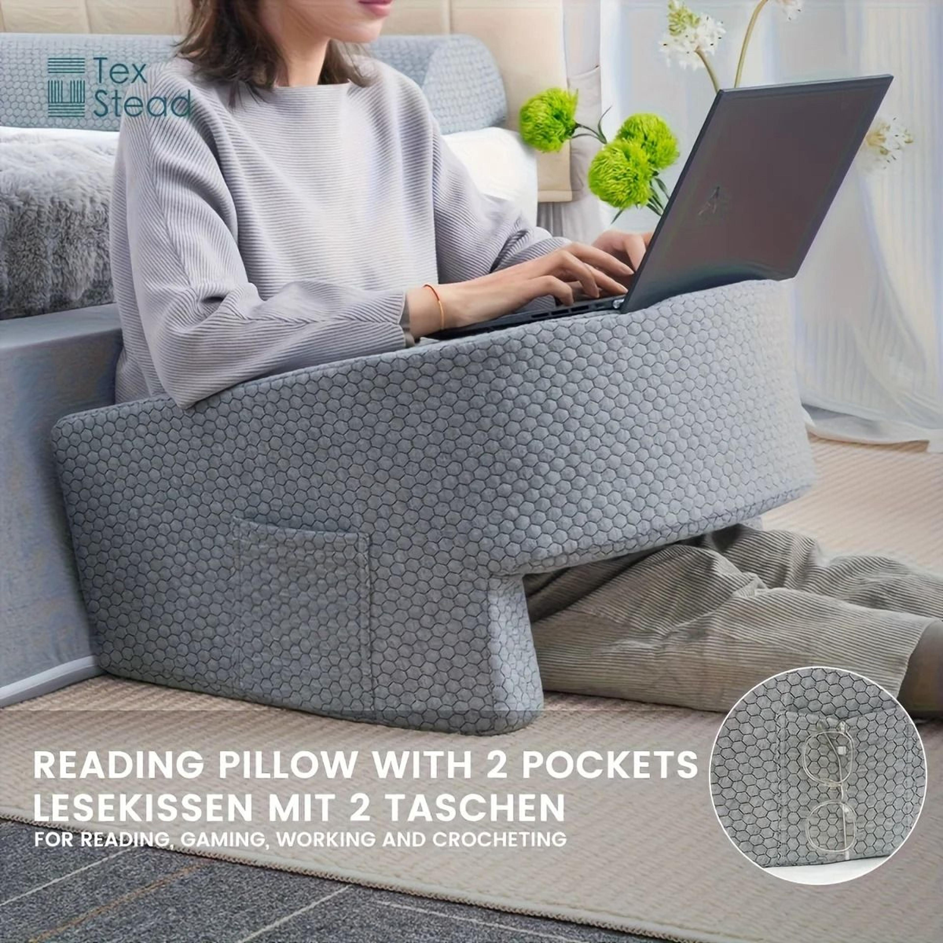 reading pillow for gaming and bed support