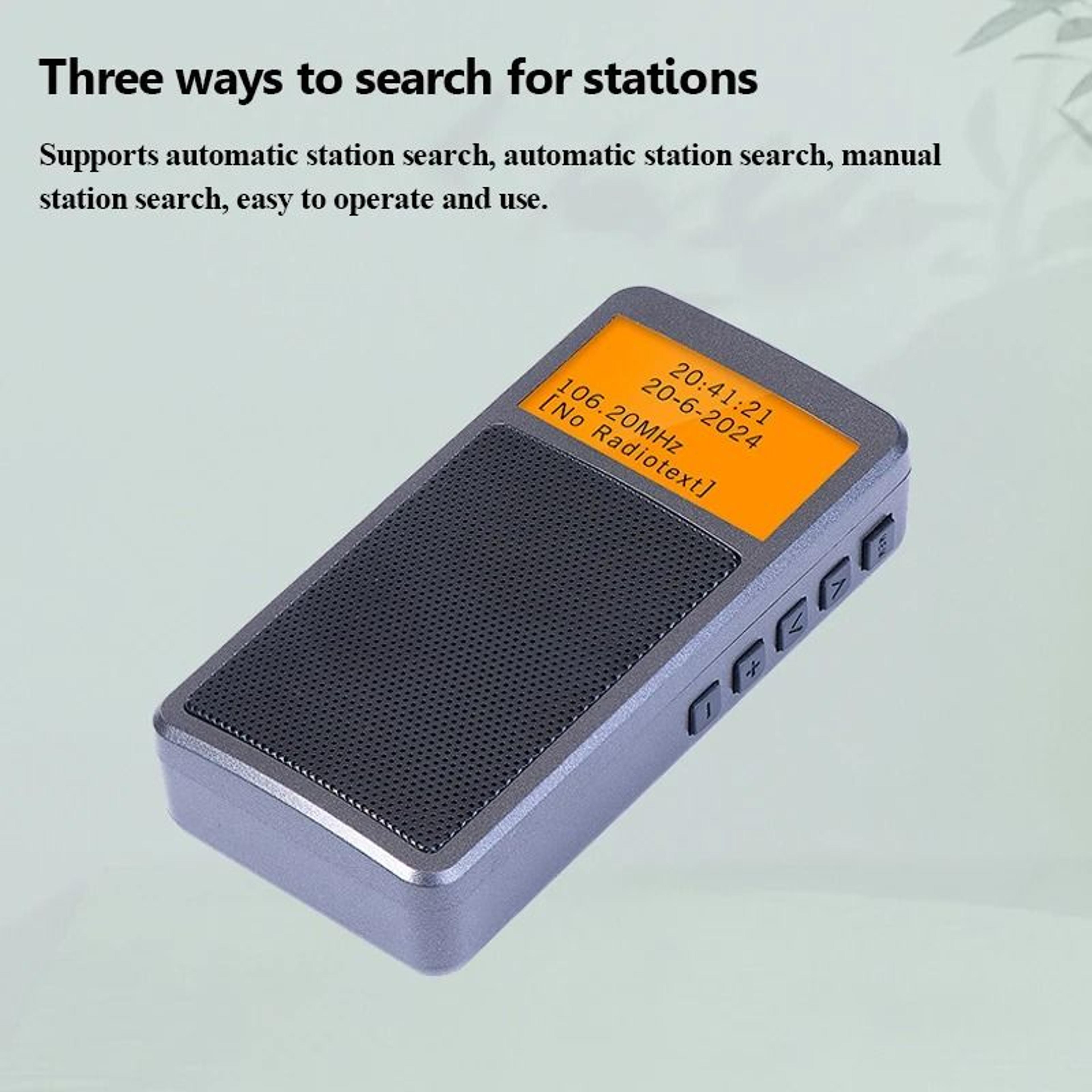 Mini Bluetooth Radio With FM Stereo And Alarm Clock Display 1