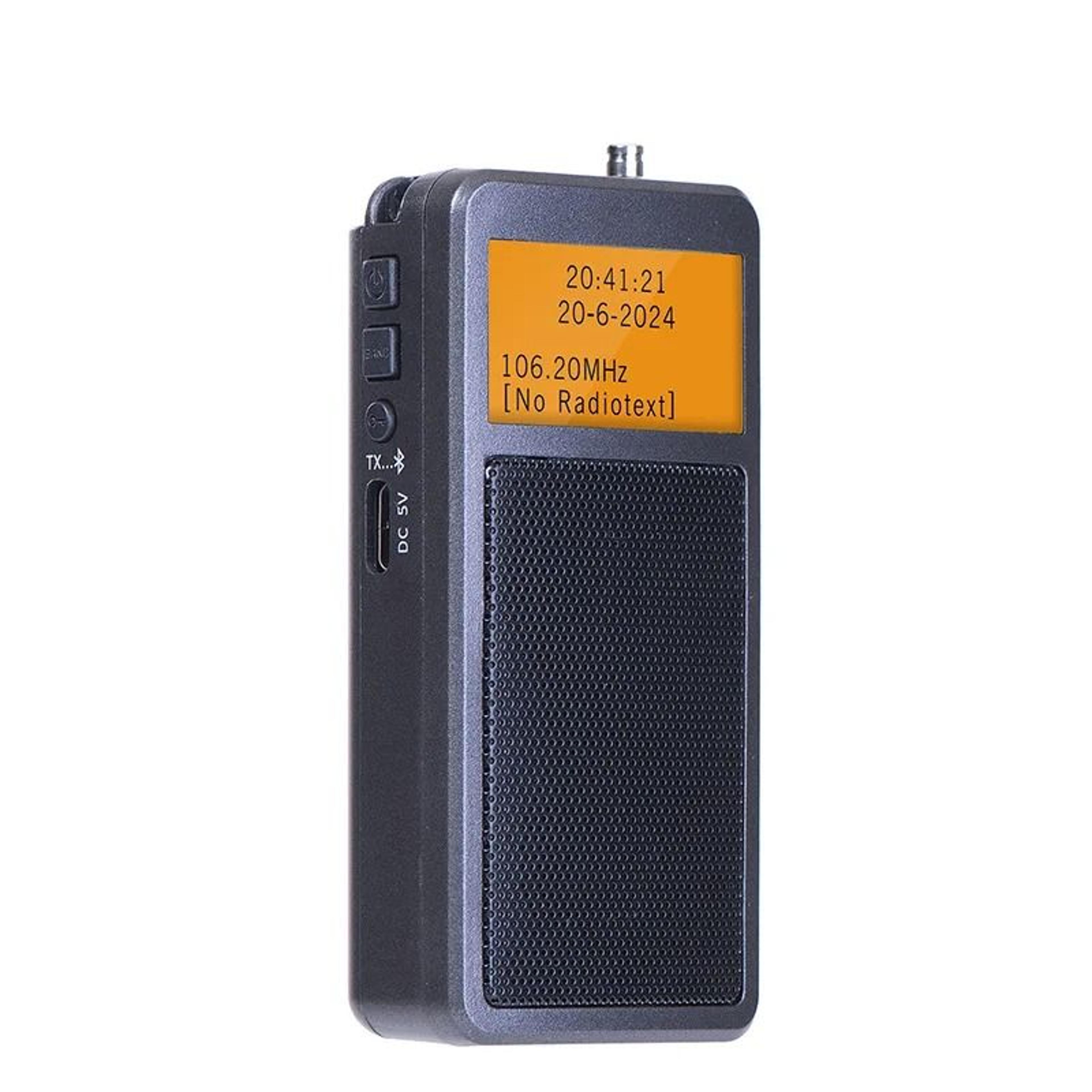 Mini Bluetooth Radio With FM Stereo And Alarm Clock Display 6
