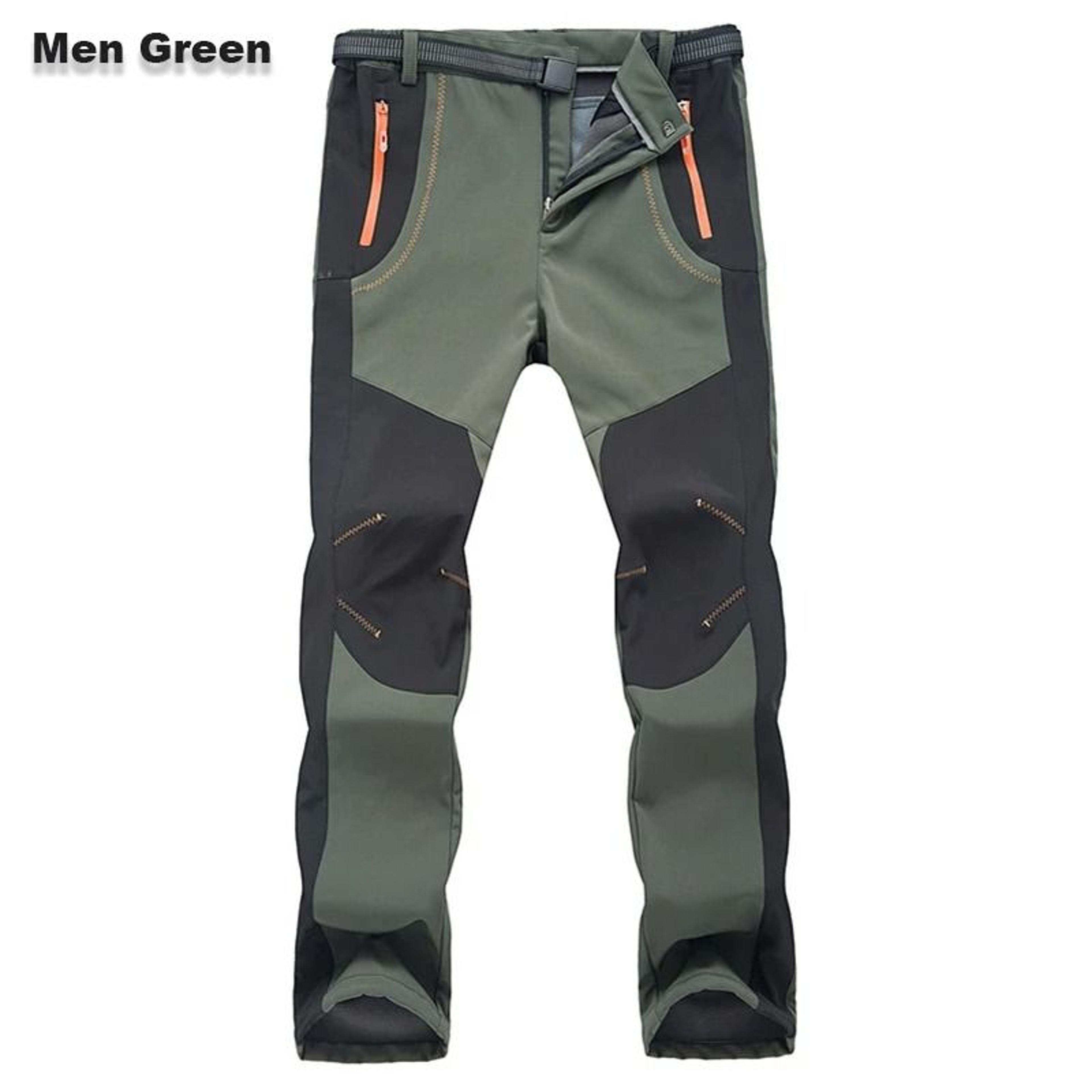 Mens Winter Waterproof Hiking Pants With Fleece Lining 9