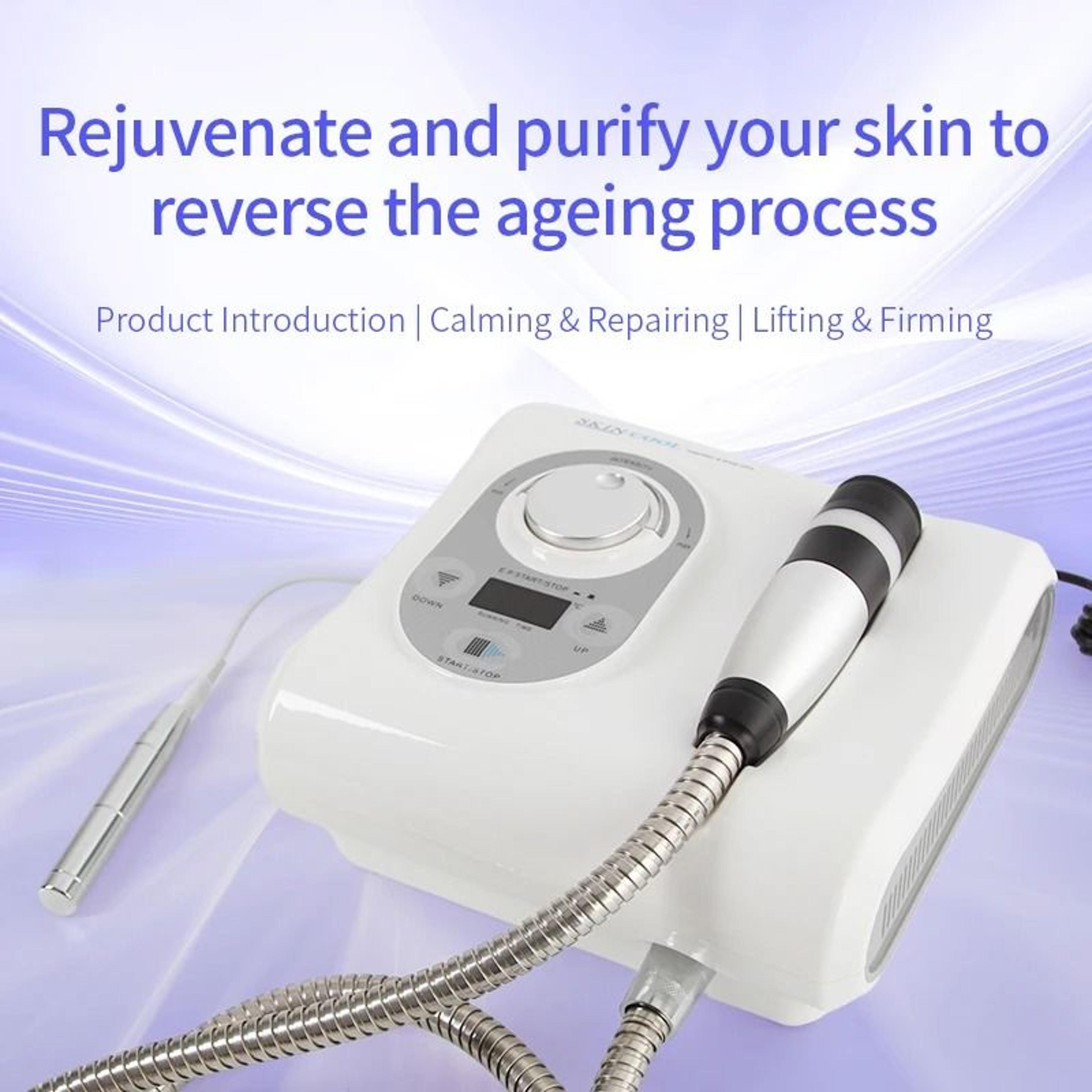 cryo facial lifting and skin cooling electroporation beauty device