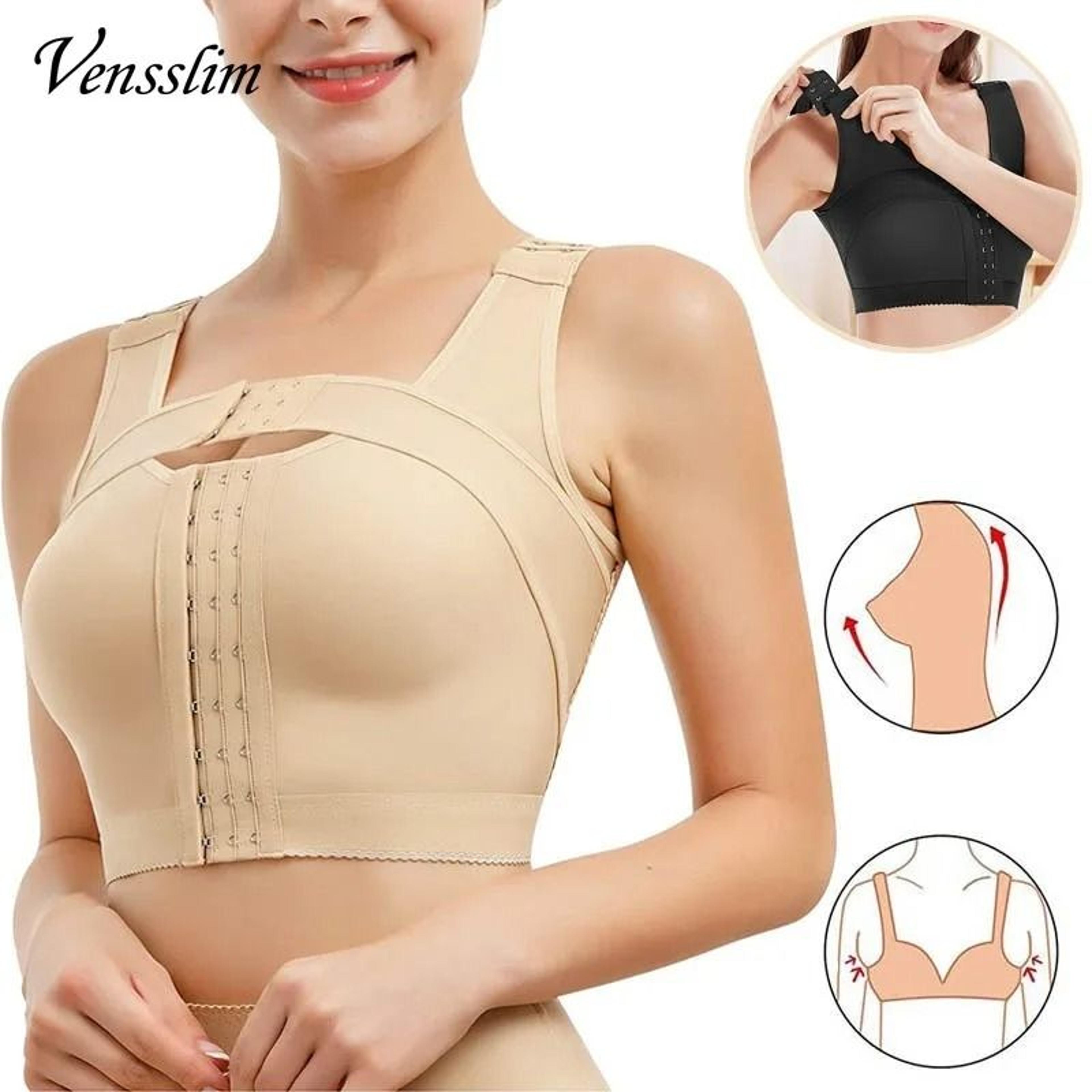 womens post surgery front closure bra posture corrector compression shapewear