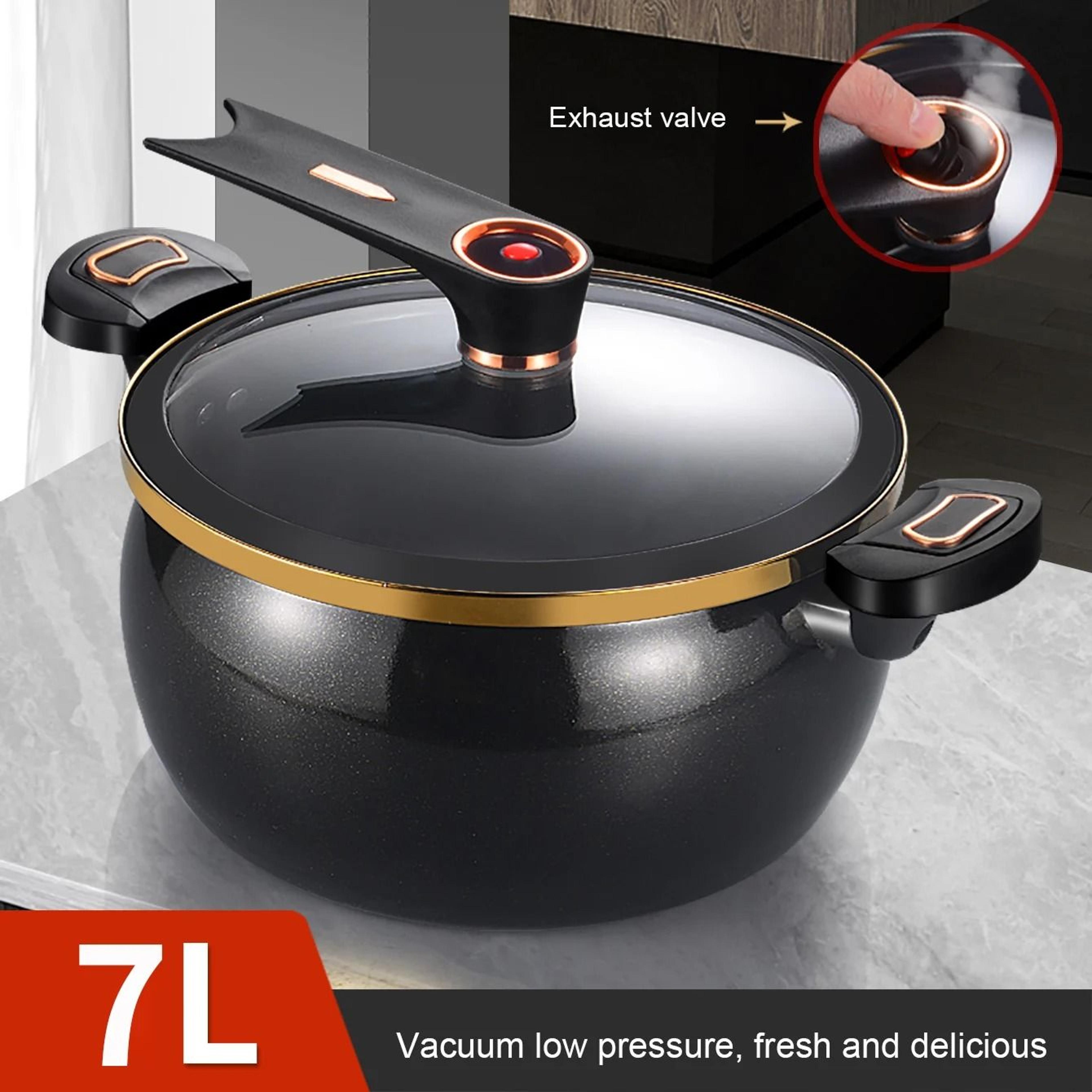 Large Capacity 7L Household Micro Pressure Stew Pot Non Stick Multi Functional Cooker 1