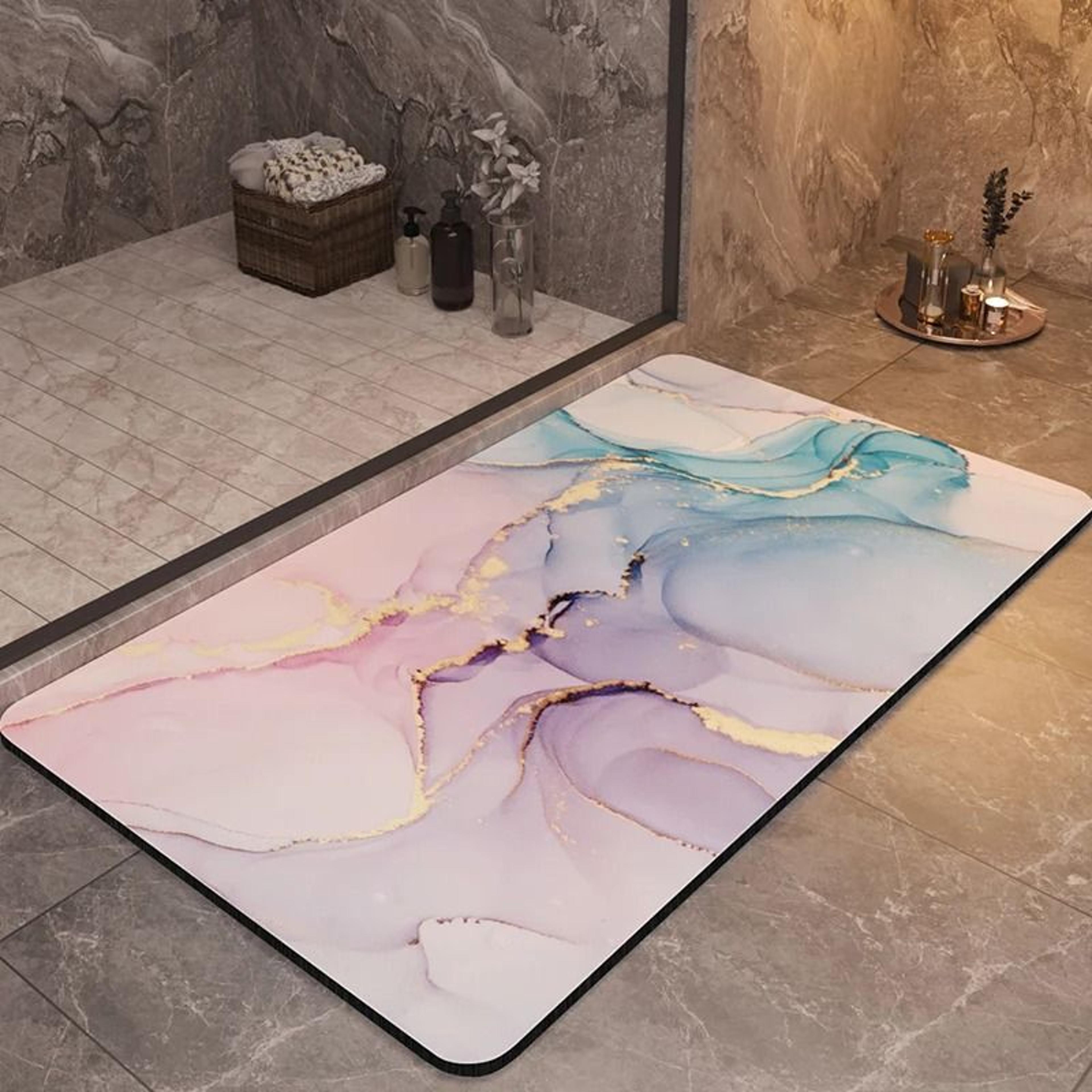 Luxury Bathroom Mat Anti Slip Super Absorbent Quick Dry Washable Rug 9