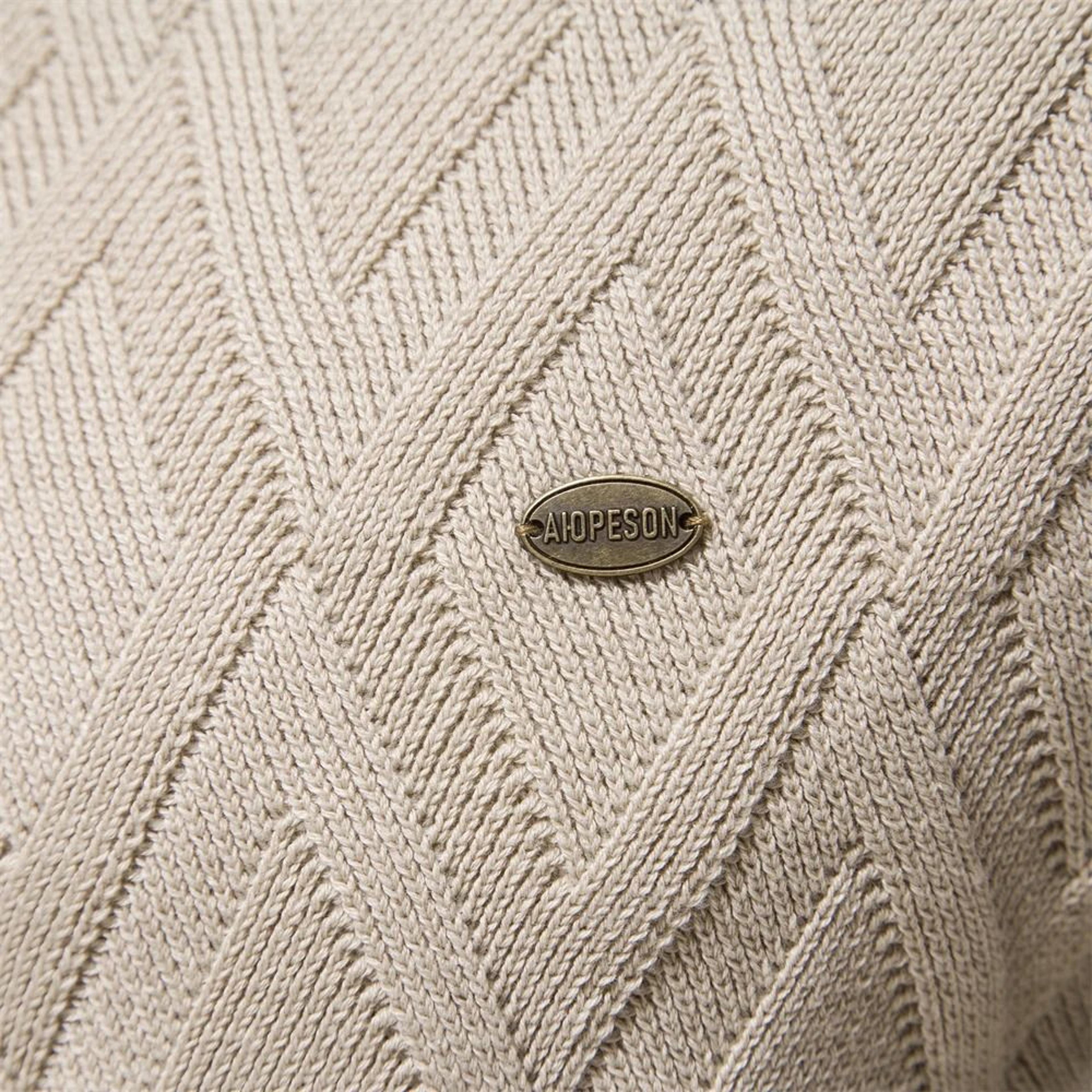 Mens Solid Knit Pullover Sweater 3